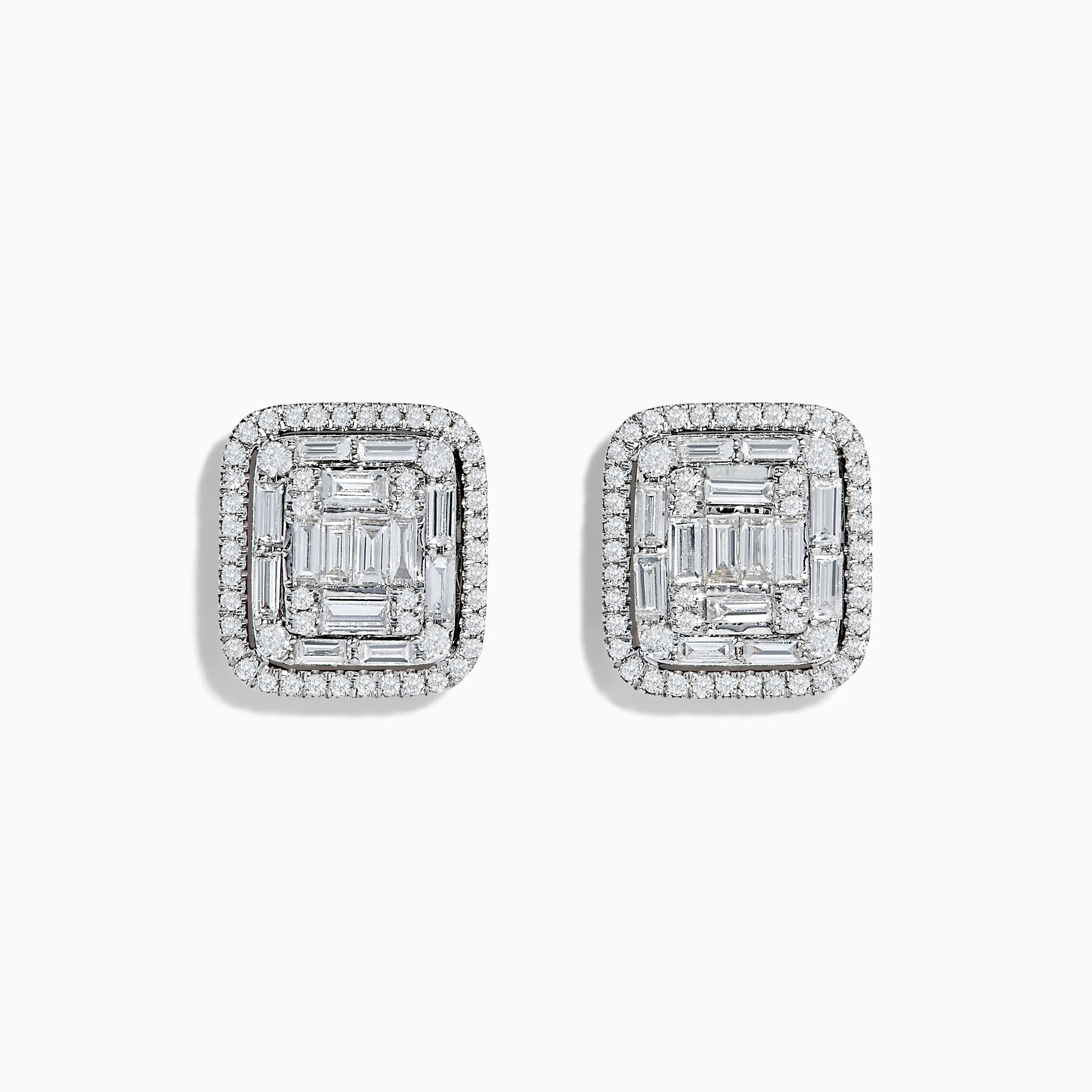 Classique 14K White Gold Diamond Statement Earrings sold by Effy