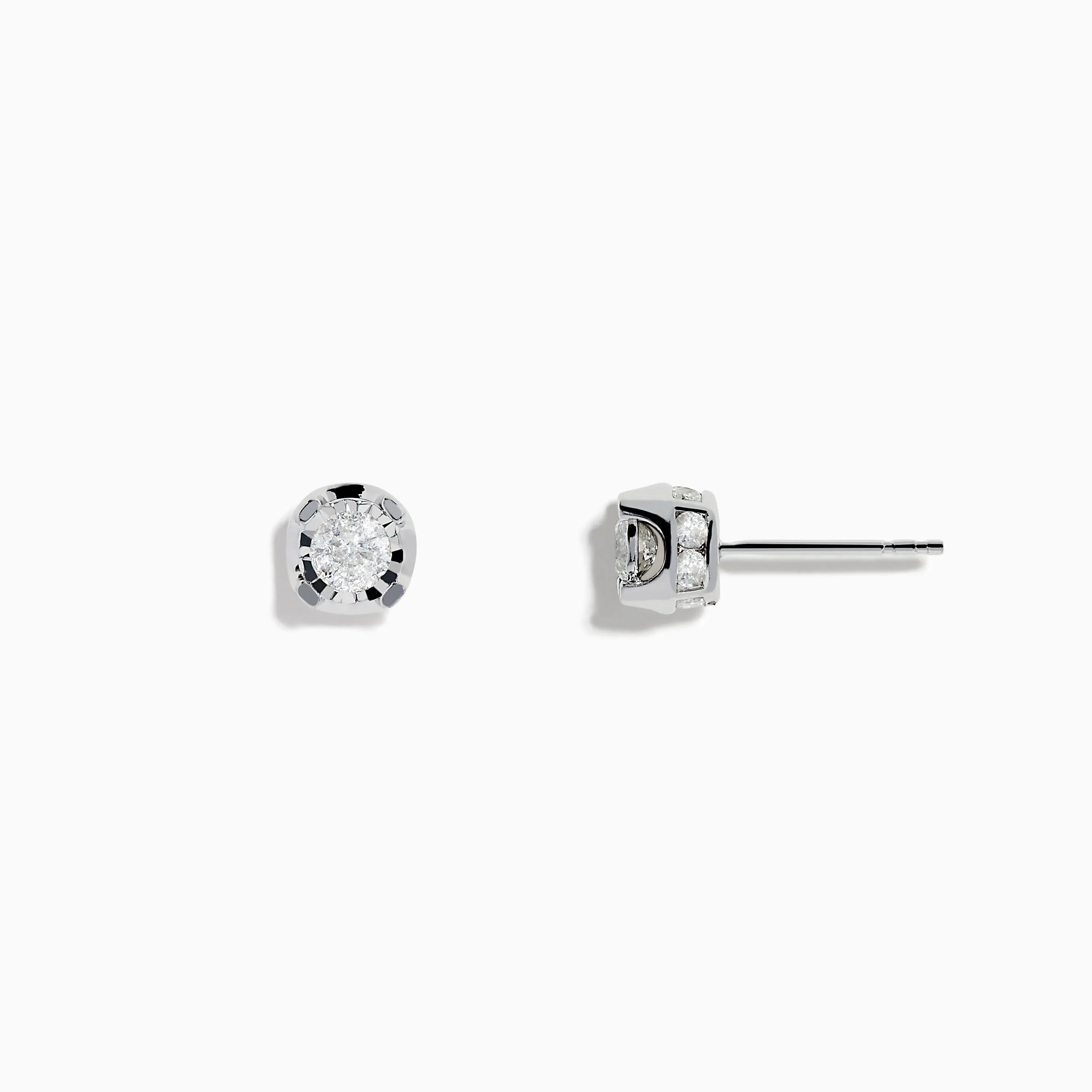 925 Sterling Silver Diamond Stud Earrings sold by Effy product image thumbnail 2