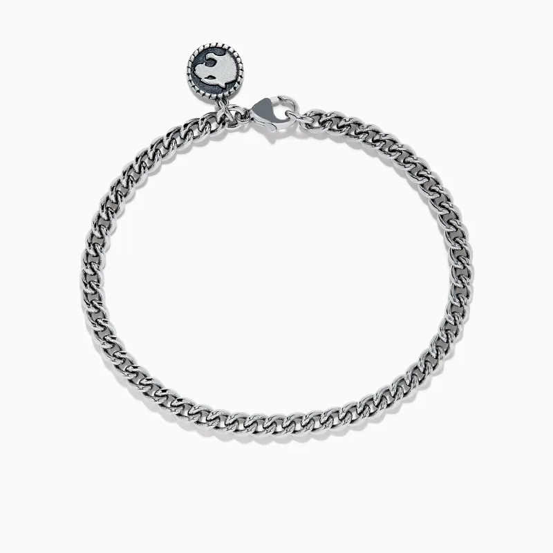 Men's 925 Sterling Silver Chain Link Bracelet sold by Effy
