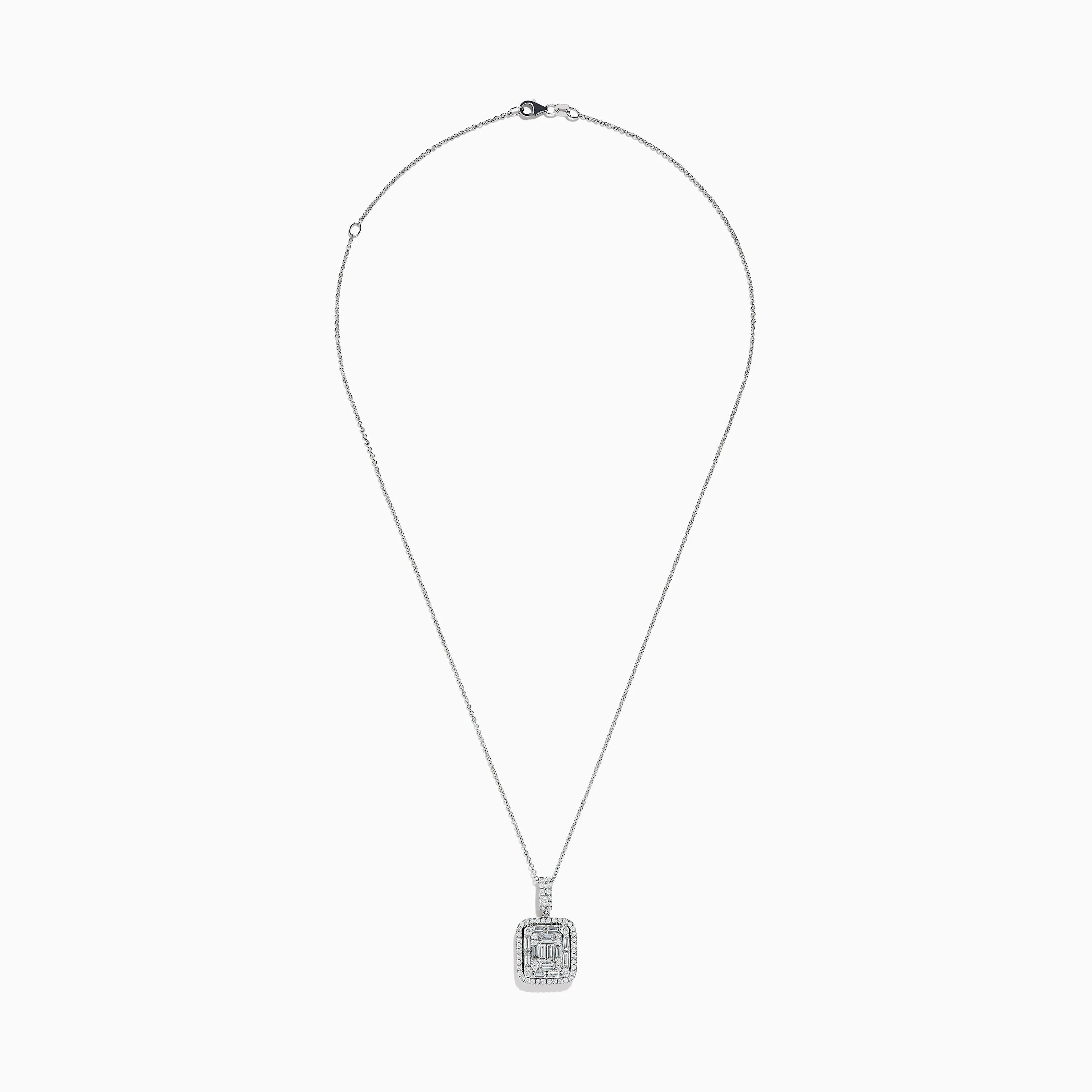 Classique 14K White Gold Diamond Pendant sold by Effy product image thumbnail 2