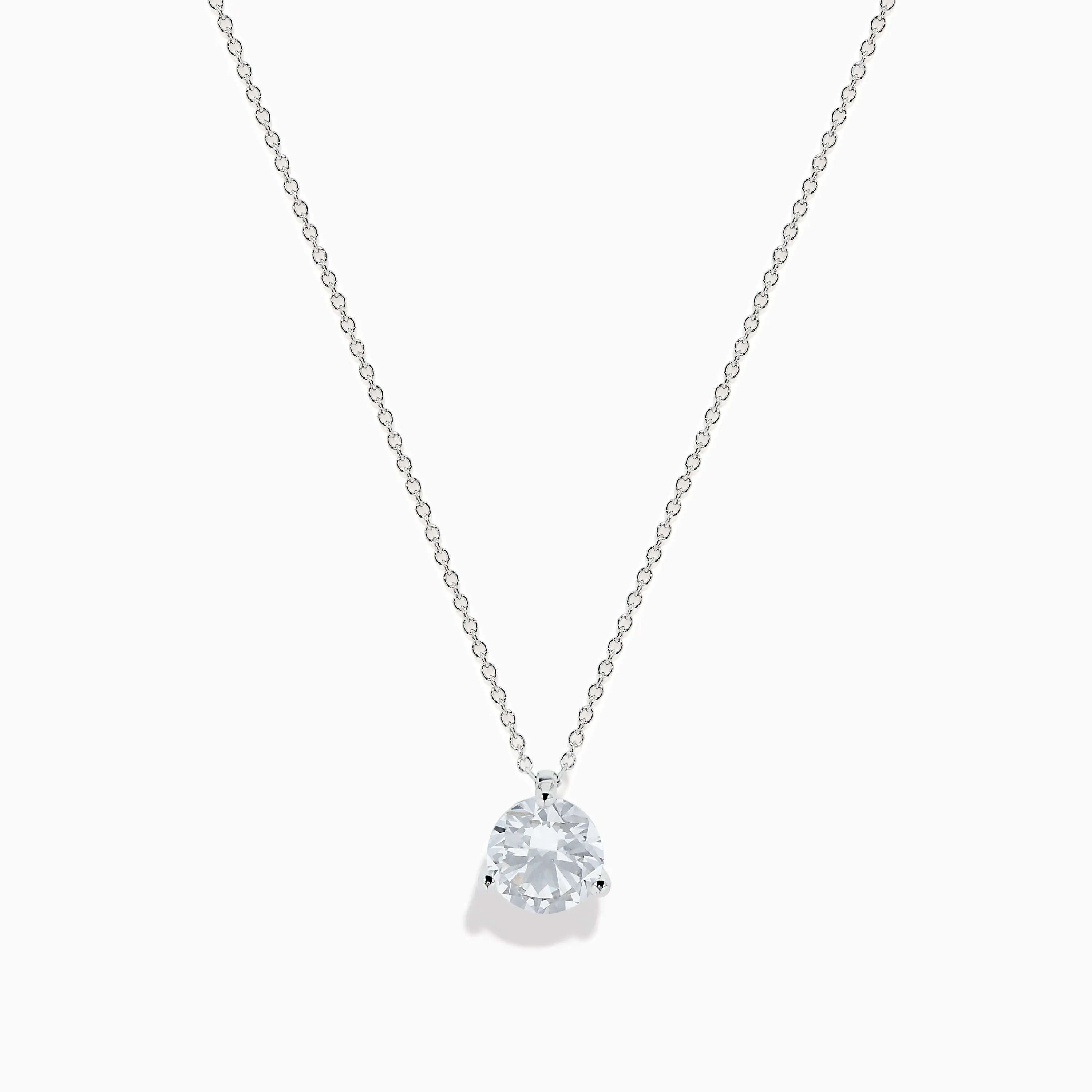 14K White Gold 1.95ct Lab Grown Diamond Pendant sold by Effy