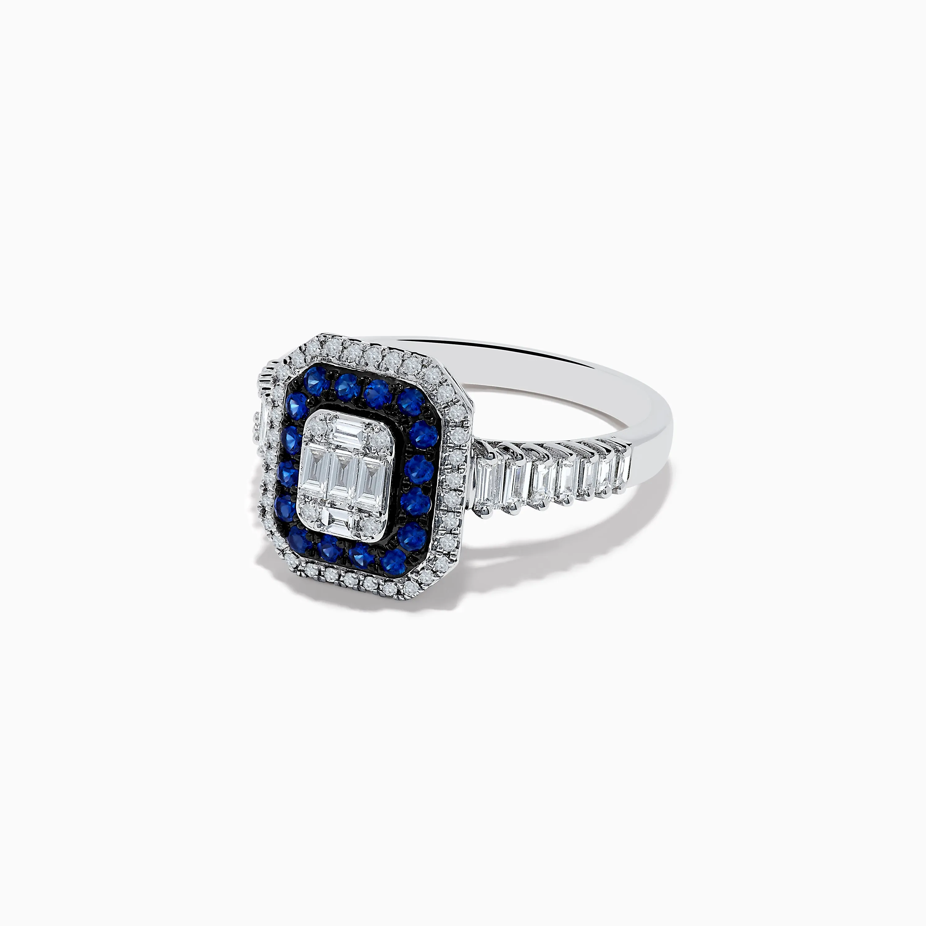 Royale Bleu 14K White Gold Blue Sapphire and Diamond Ring sold by Effy product image thumbnail 2