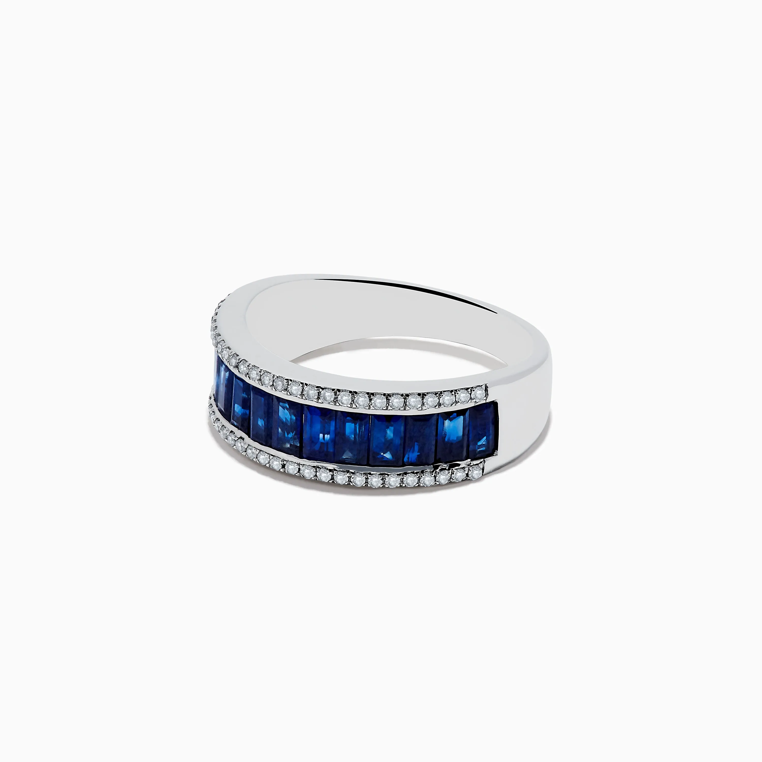 Royale Bleu 14K White Gold Blue Sapphire and Diamond Ring sold by Effy product image thumbnail 2