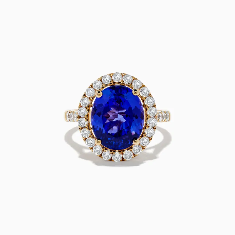 Nahla Siri 14K Yellow Gold Tanzanite and Diamond Ring sold by Effy