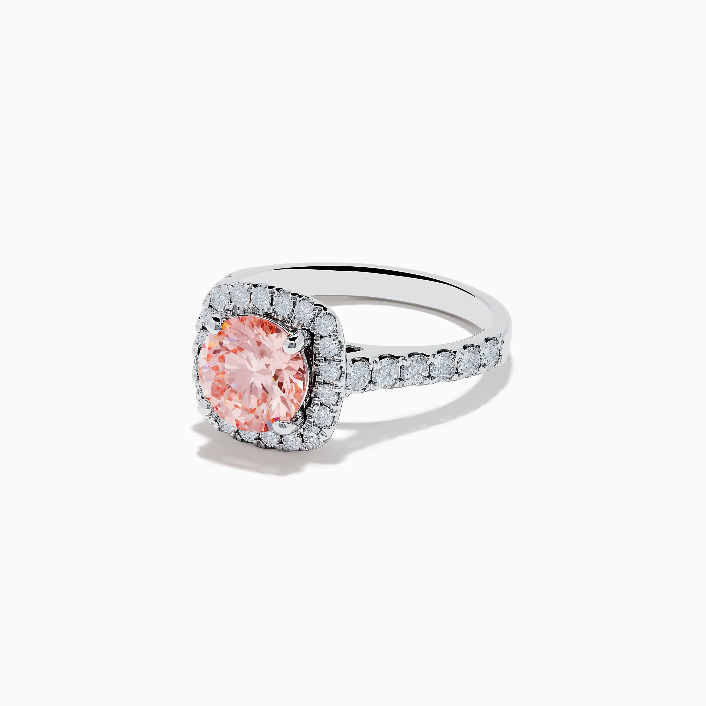 14K White Gold Lab Grown Pink and White Diamond Ring sold by Effy product image thumbnail 2