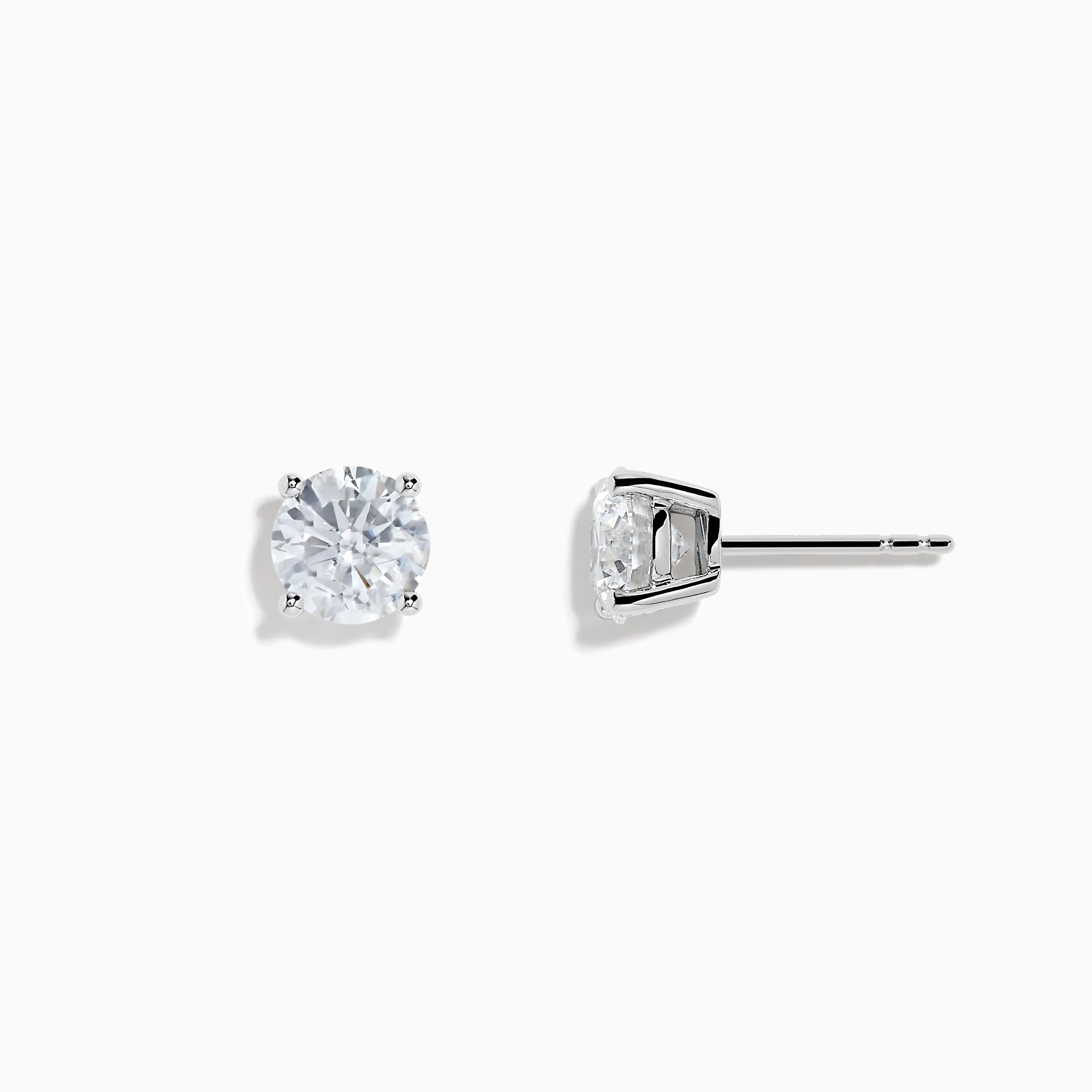 Lab Grown Diamond 3.00ct Stud Earrings in 14K White Gold sold by Effy product image thumbnail 2