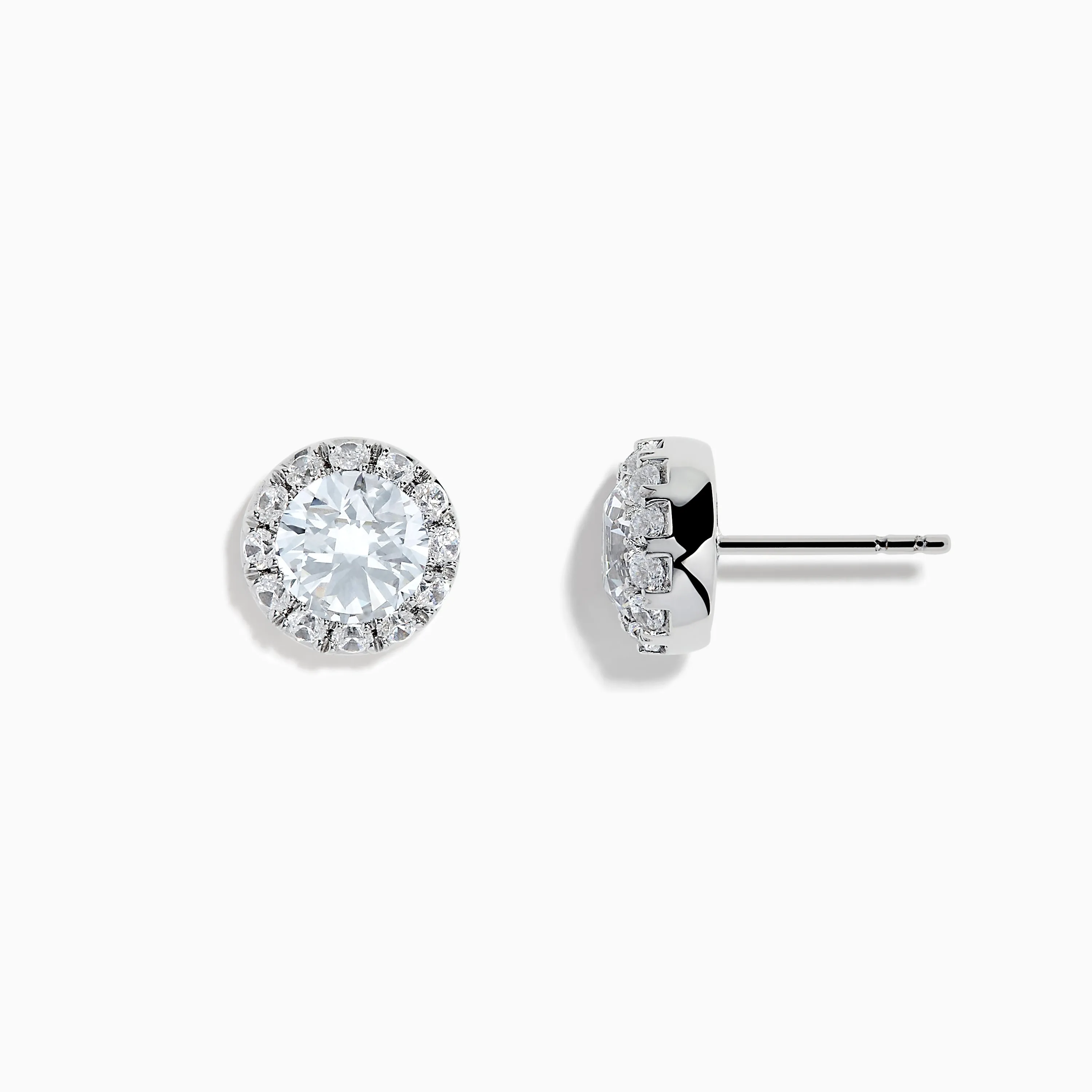 14K White Gold Lab Grown Diamond Earrings sold by Effy product image thumbnail 2