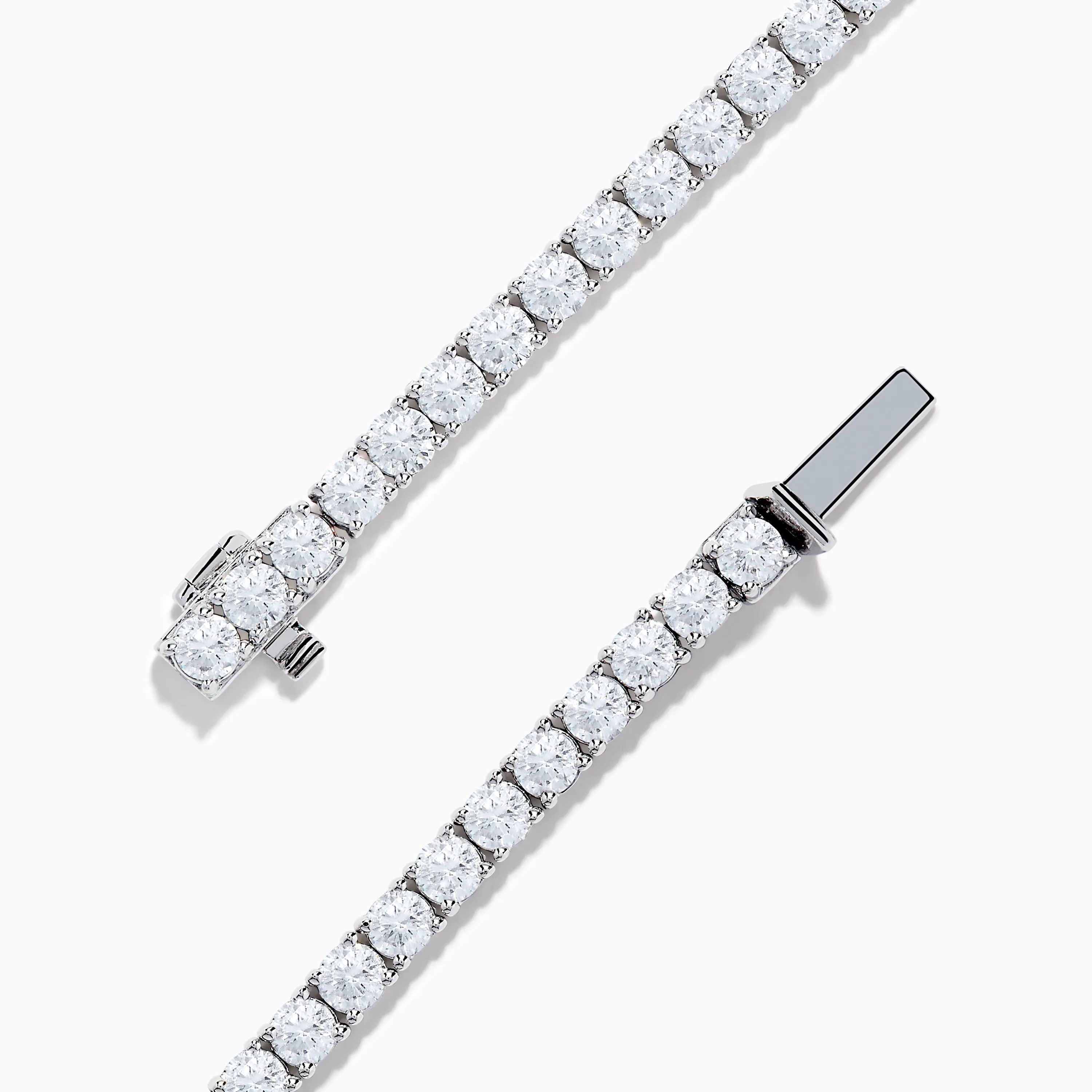 14K White Gold 7.00 Carat Lab Grown Diamond Tennis Bracelet sold by Effy product image thumbnail 2