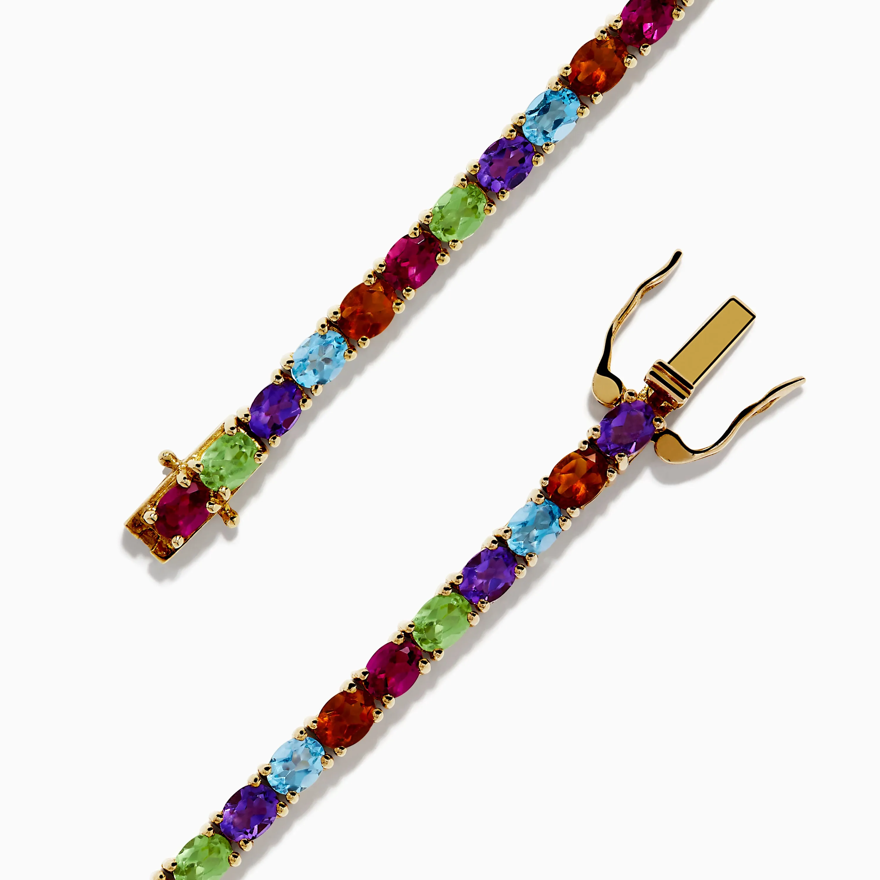 925 Sterling Silver 18K Plated Multi Gemstone Bracelet sold by Effy product image thumbnail 2