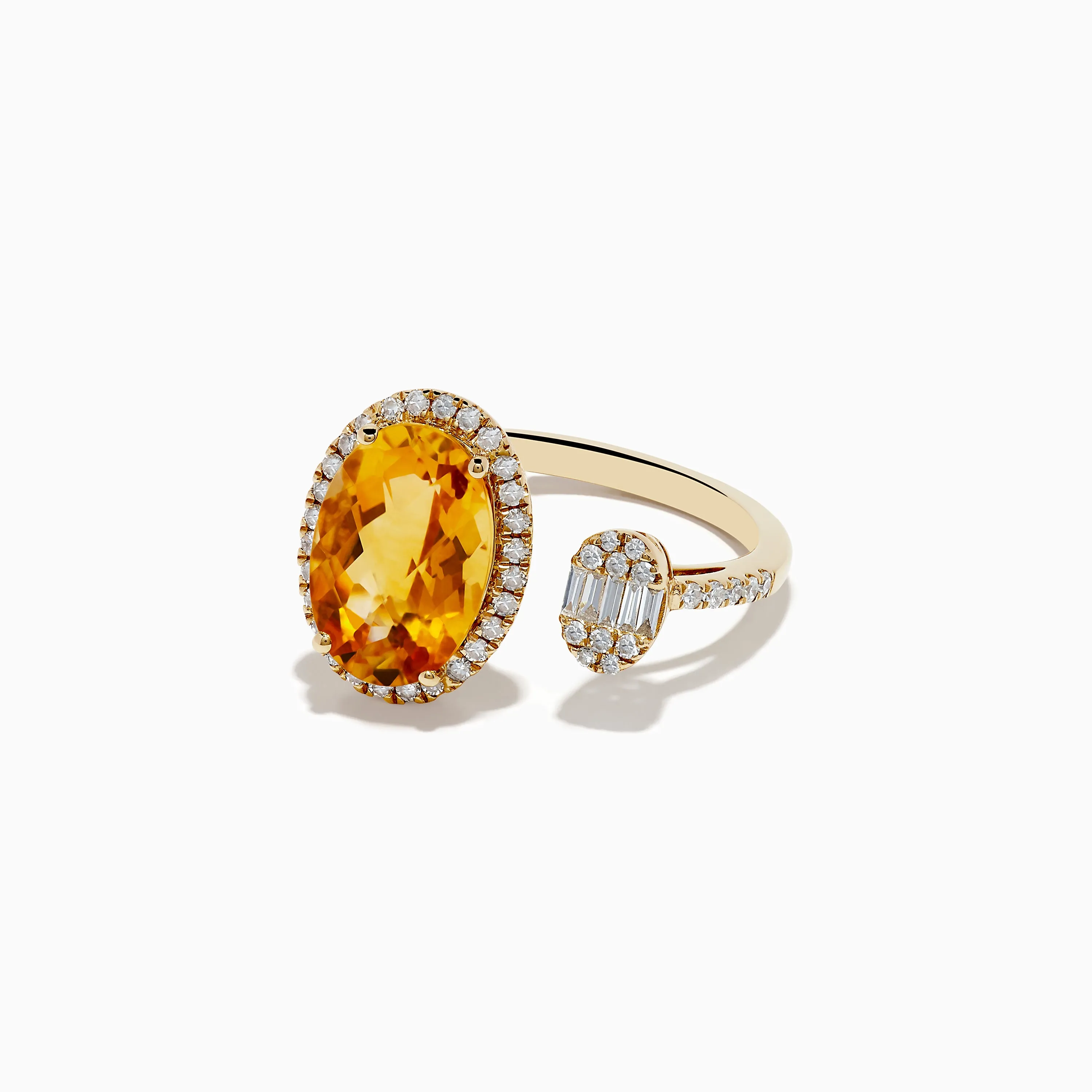 Sunset 14K Yellow Gold Citrine and Diamond Ring sold by Effy product image thumbnail 2