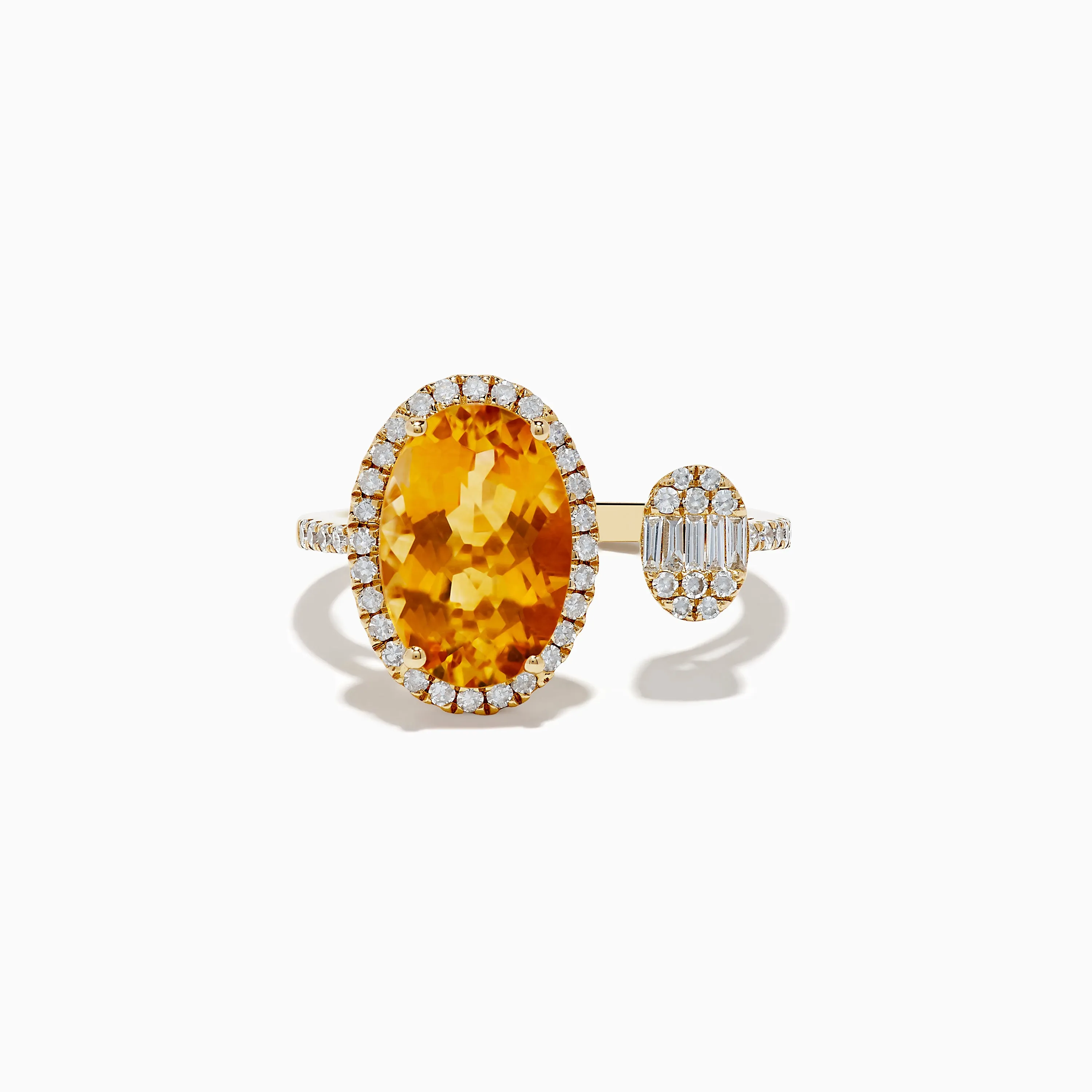 Sunset 14K Yellow Gold Citrine and Diamond Ring sold by Effy