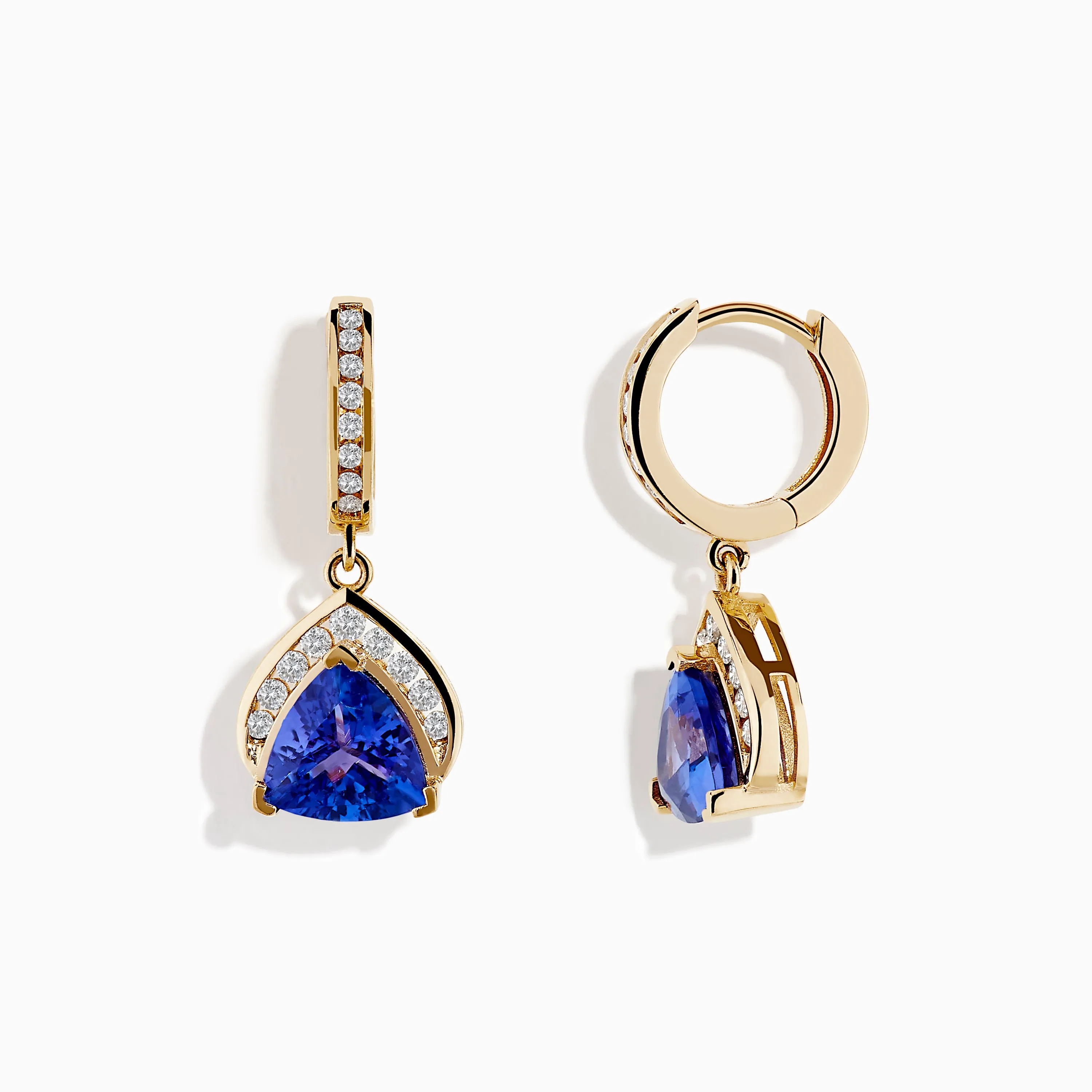 Nahla Siri 14K Yellow Gold Trillion Tanzanite and Diamond Earrings sold by Effy product image thumbnail 2