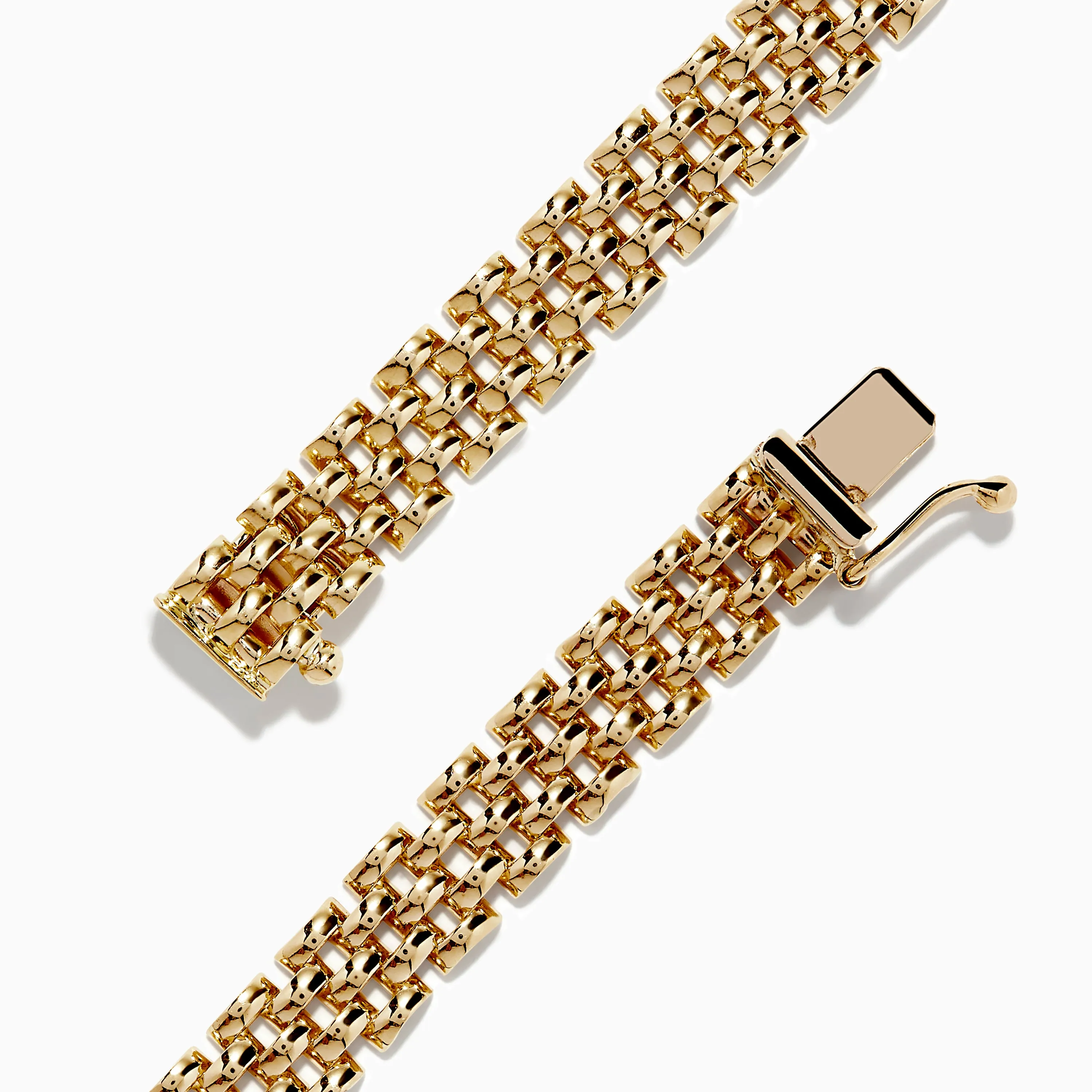 Signature 14K Yellow Gold Sapphire and Diamond Panther Bracelet sold by Effy product image thumbnail 2