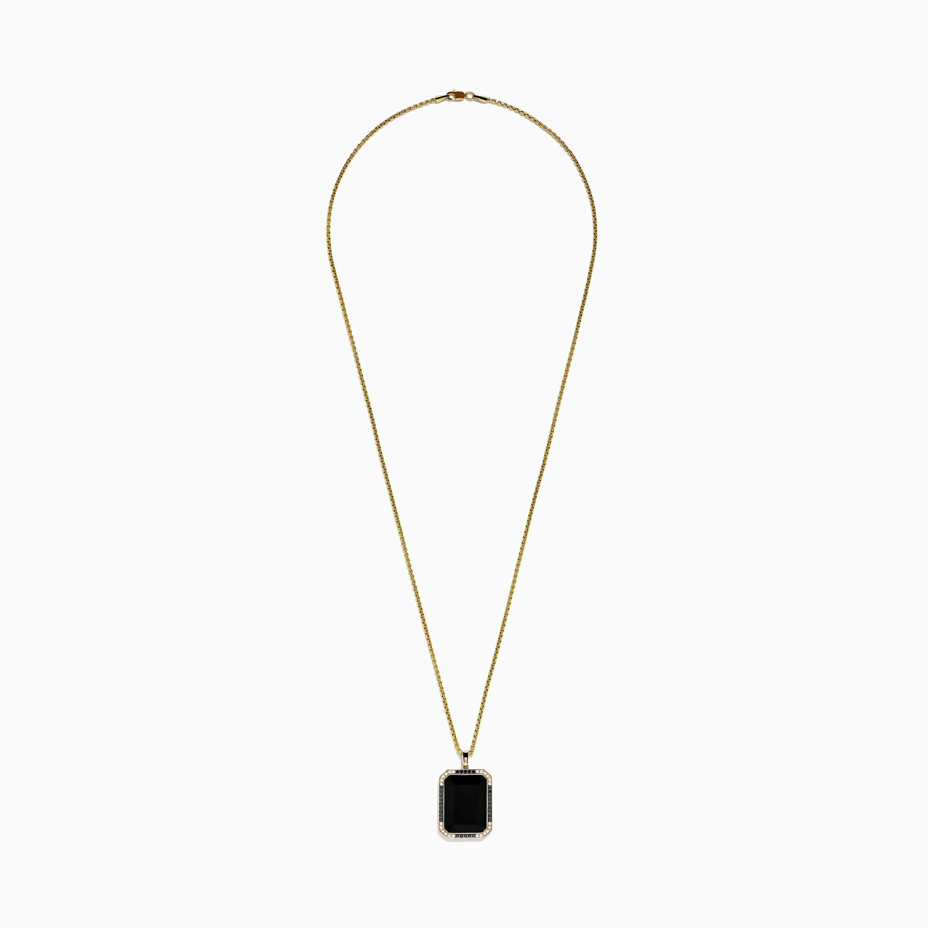 Eclipse Men's 14K Yellow Gold Onyx Pendant sold by Effy product image thumbnail 2