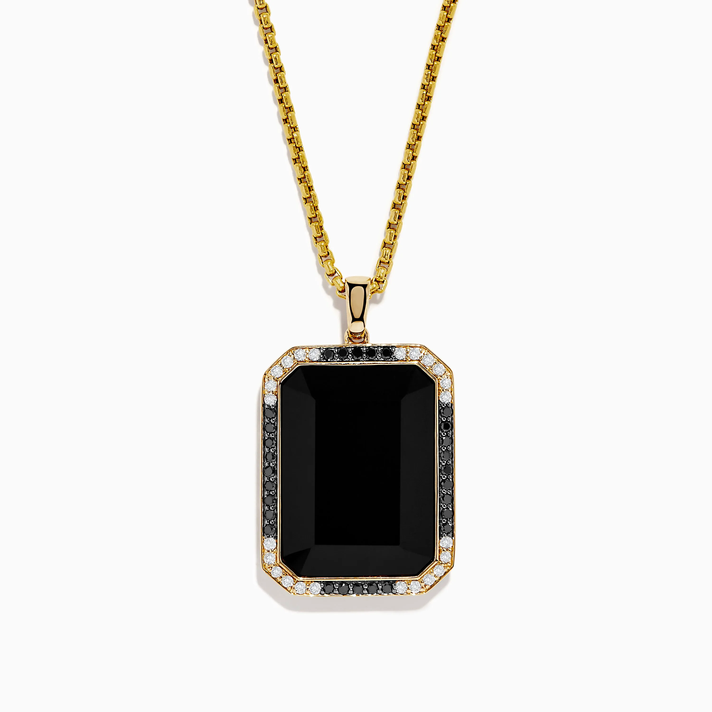 Eclipse Men's 14K Yellow Gold Onyx Pendant sold by Effy