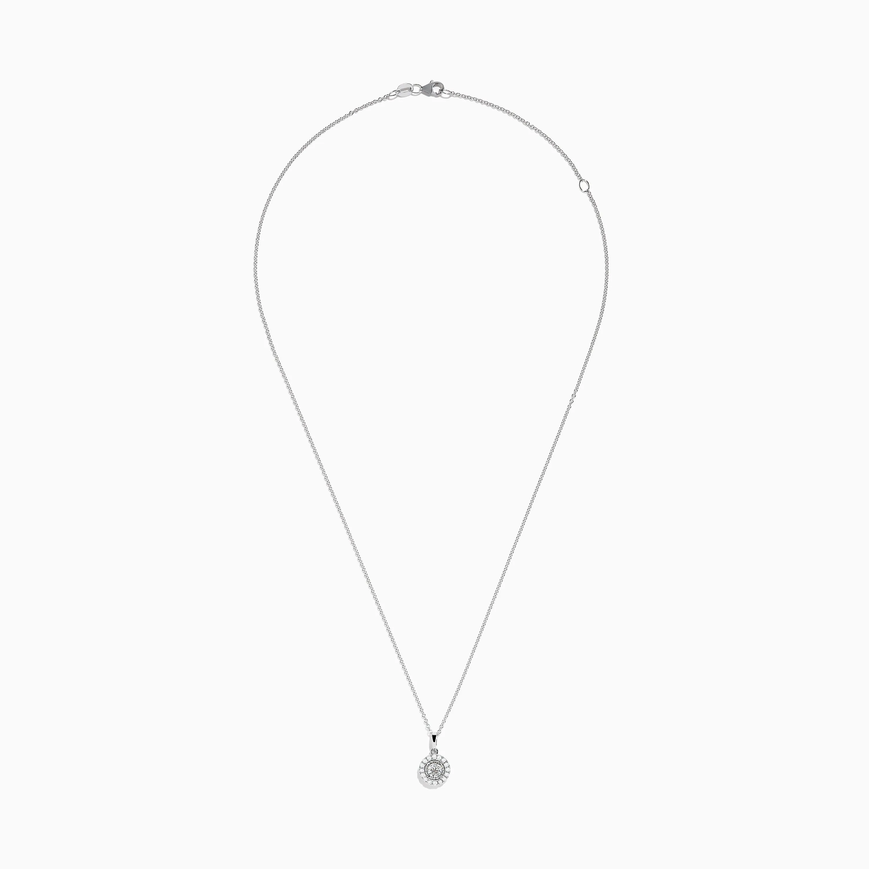 Pave Classica 14K White Gold Diamond Halo Pendant 0.49 TCW sold by Effy product image thumbnail 2