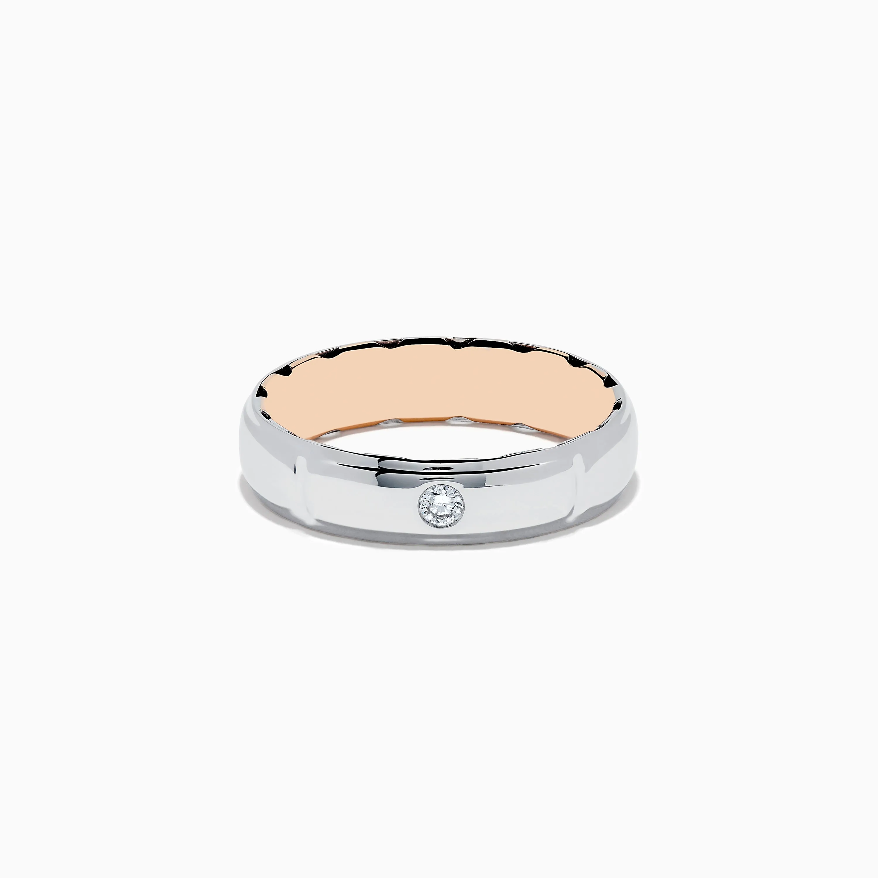 Men's 14K Two-Tone Gold Diamond Ring sold by Effy