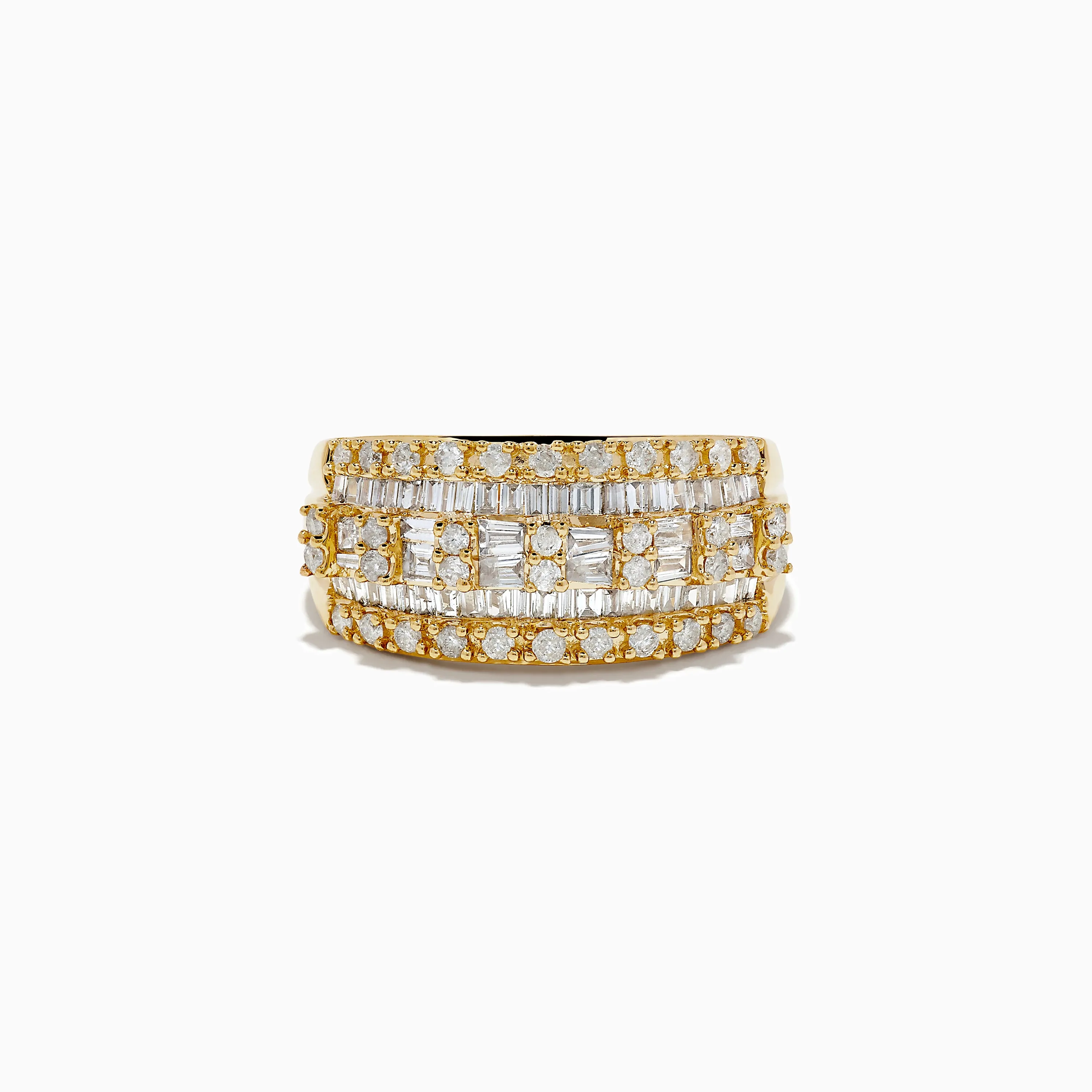 D'Oro 14K Yellow Gold Diamond Ring 0.98 TCW sold by Effy