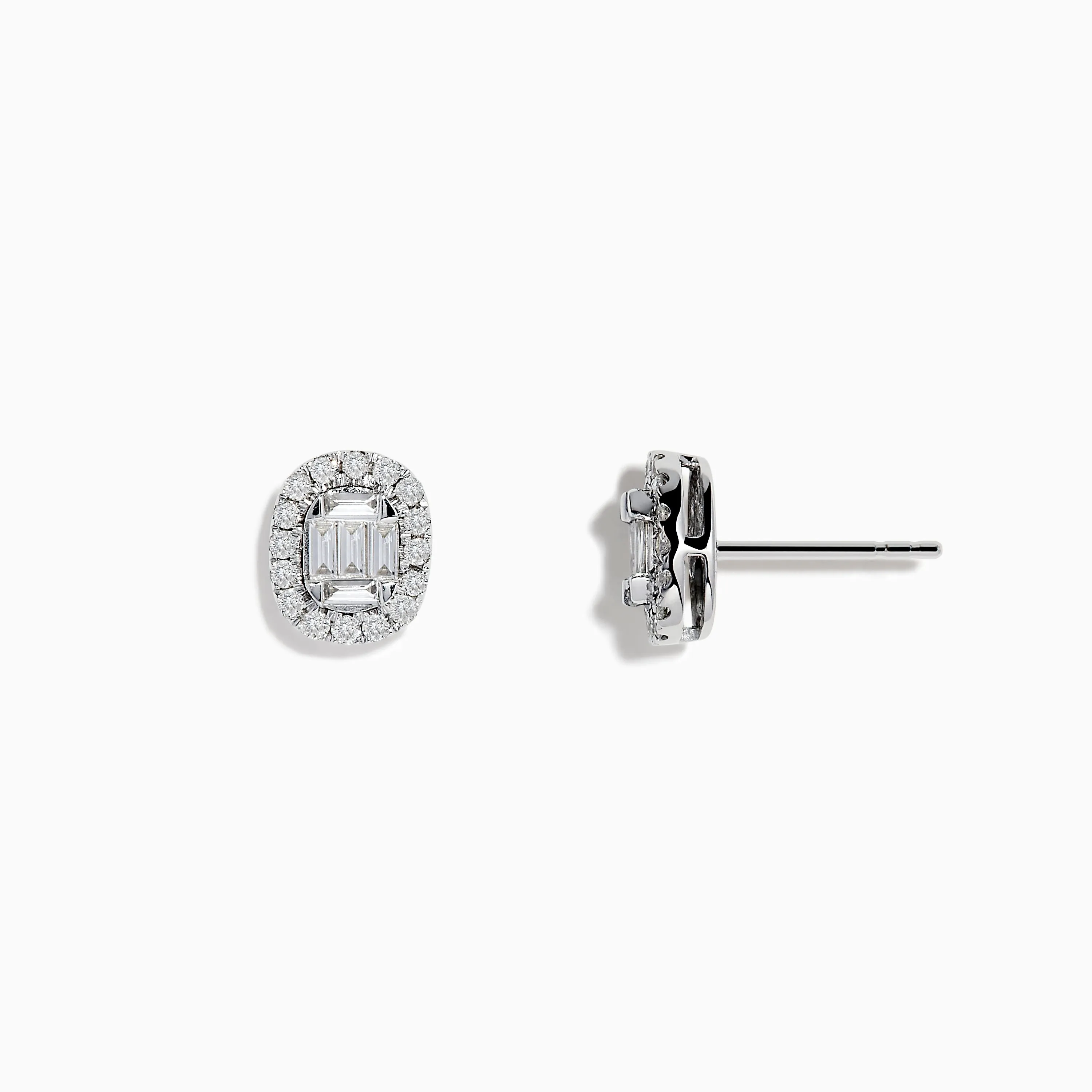 Classique 14K White Gold Diamond Stud Earrings 0.59 TCW sold by Effy product image thumbnail 2