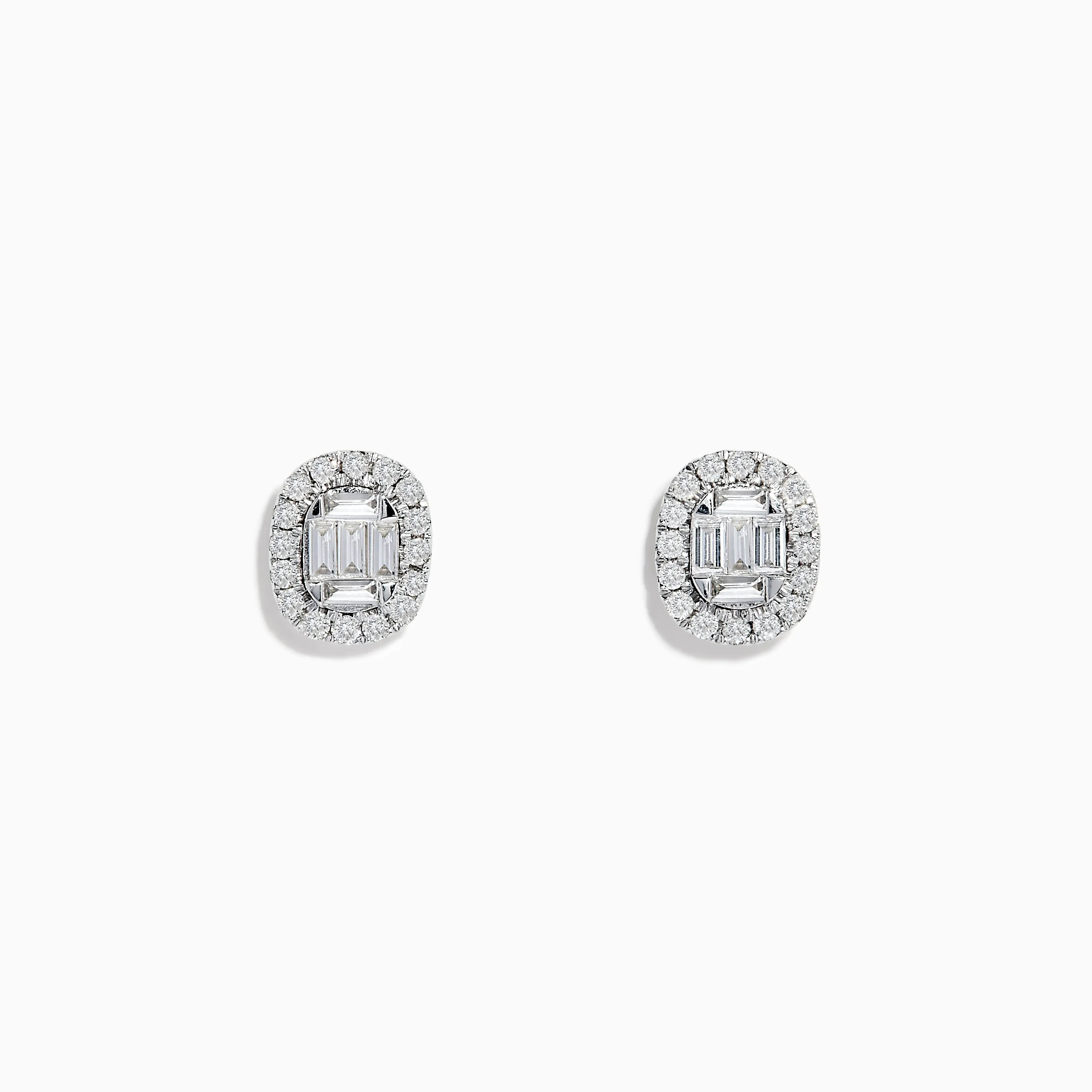 Classique 14K White Gold Diamond Stud Earrings 0.59 TCW sold by Effy