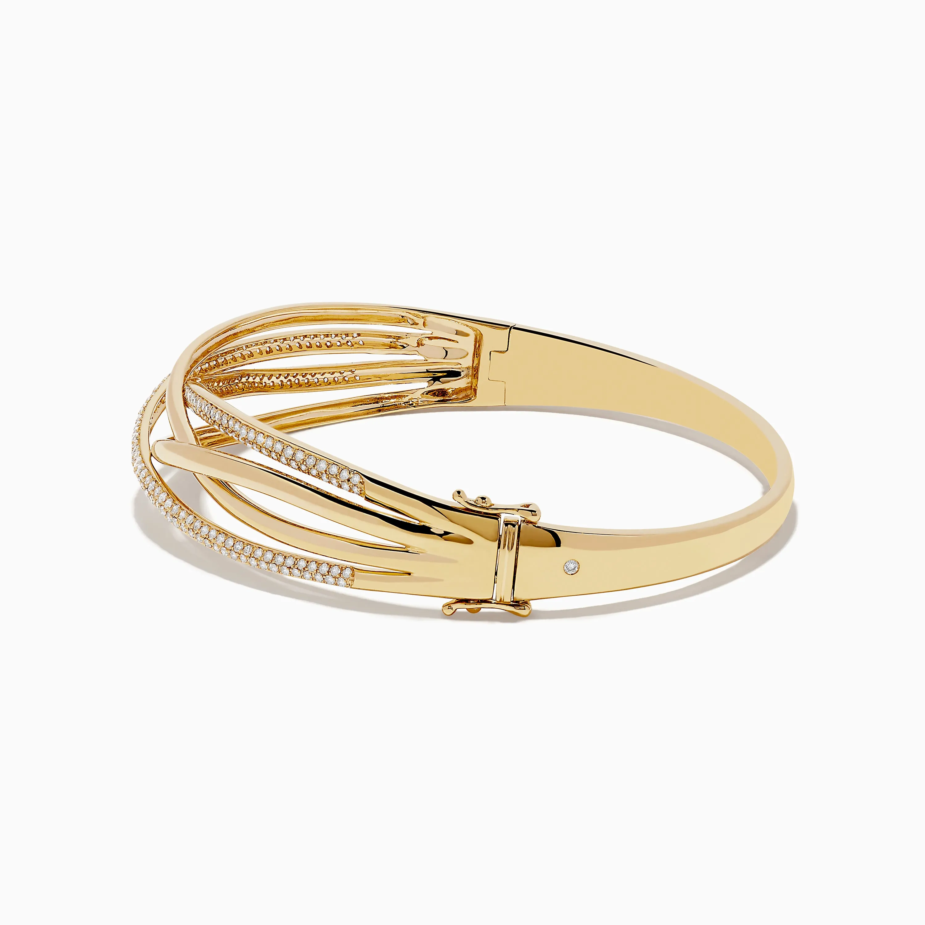 D'oro 14K Yellow Gold Diamond Crossover Bangle sold by Effy product image thumbnail 2