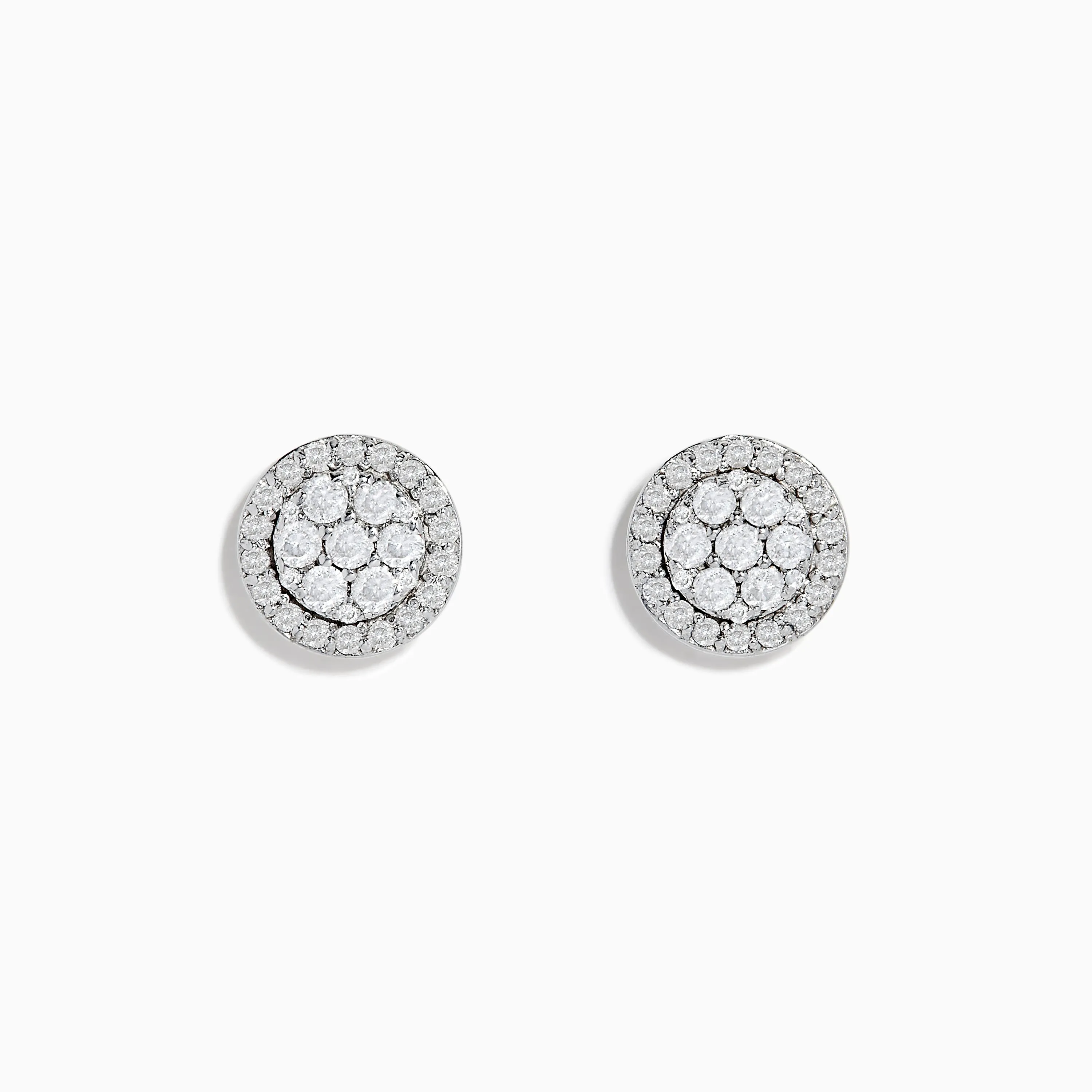 Bouquet 14K White Diamond Cluster Stud Earrings 0.95TCW sold by Effy