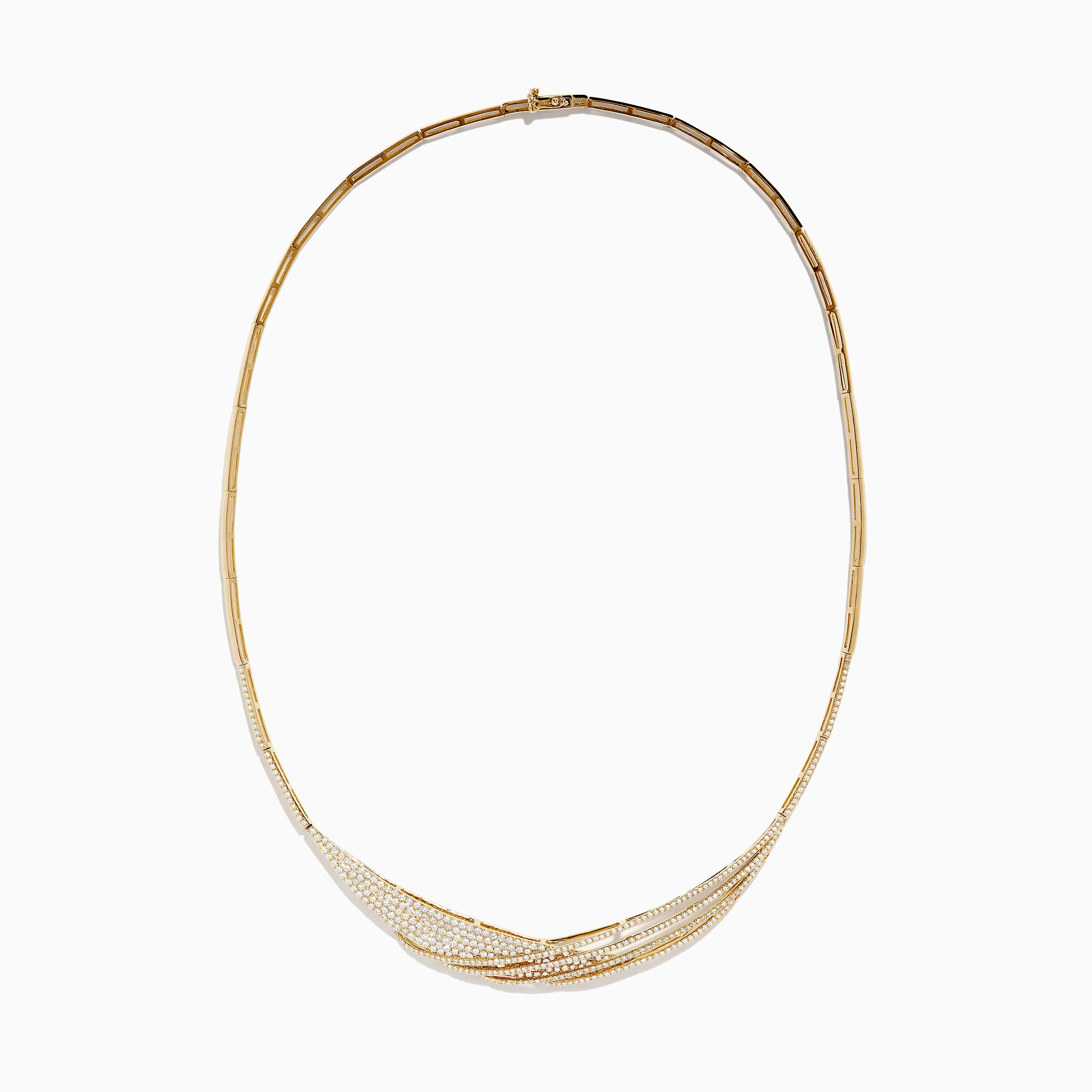 D'oro 14K Yellow Gold Diamond Statement Collar Necklace 2.75 TCW sold by Effy product image thumbnail 2