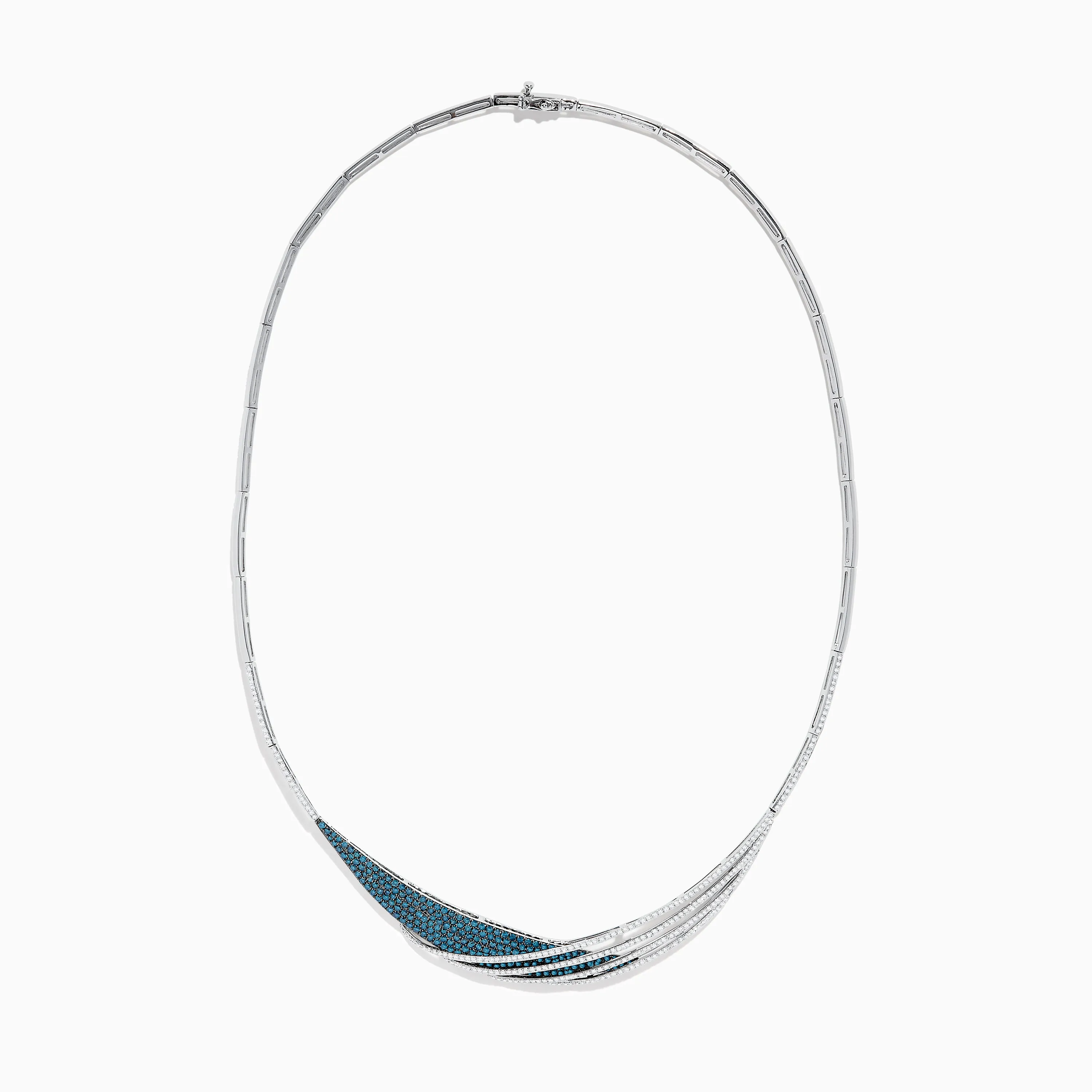 Bella Bleu 14K White Gold Blue and White Diamond Necklace sold by Effy product image thumbnail 2