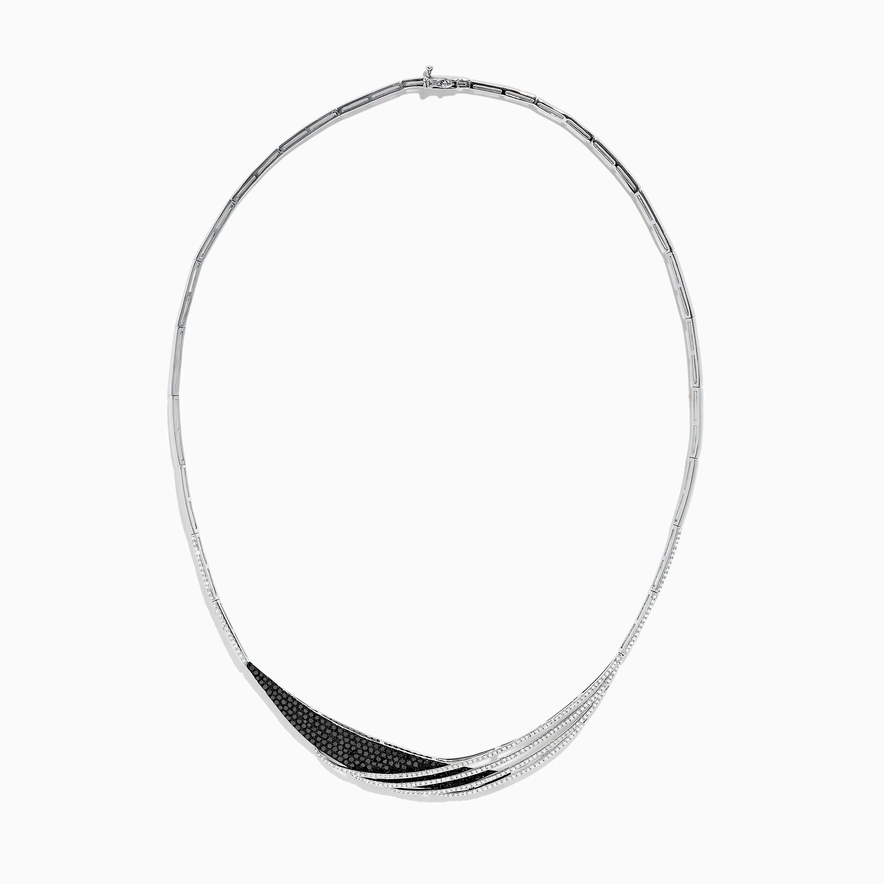 14K White Gold Black and White Diamond Necklace sold by Effy product image thumbnail 2