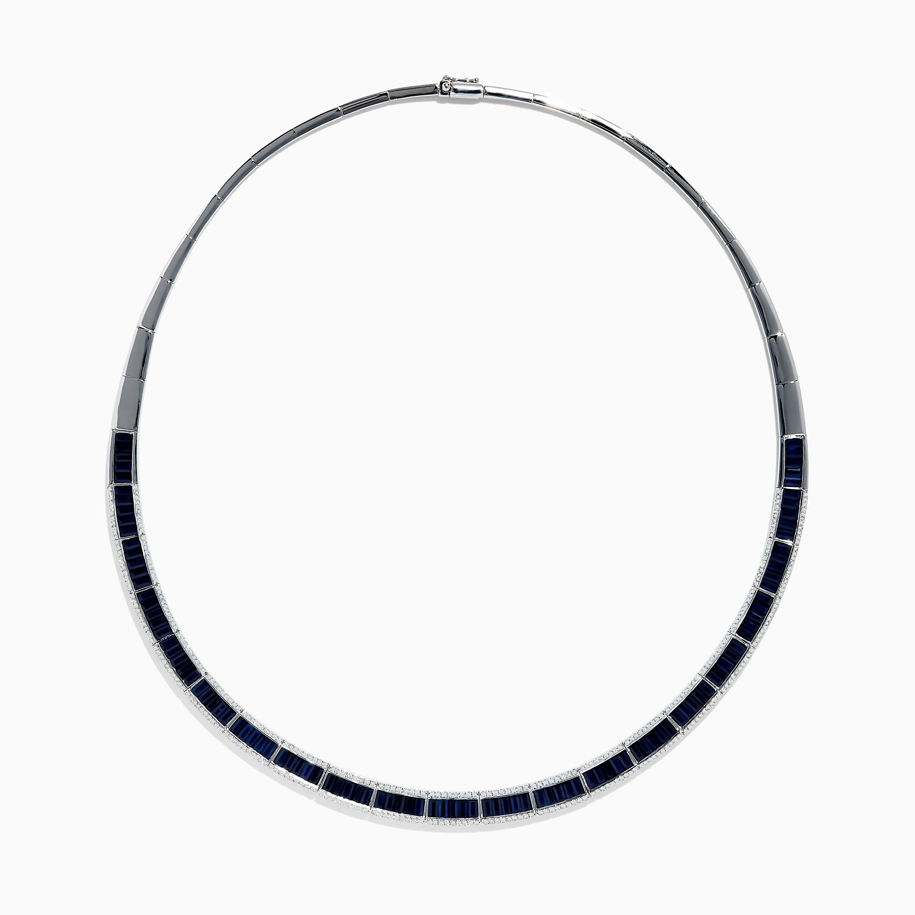 Royale Bleu 14K White Gold Blue Sapphire and Diamond Necklace sold by Effy product image thumbnail 2