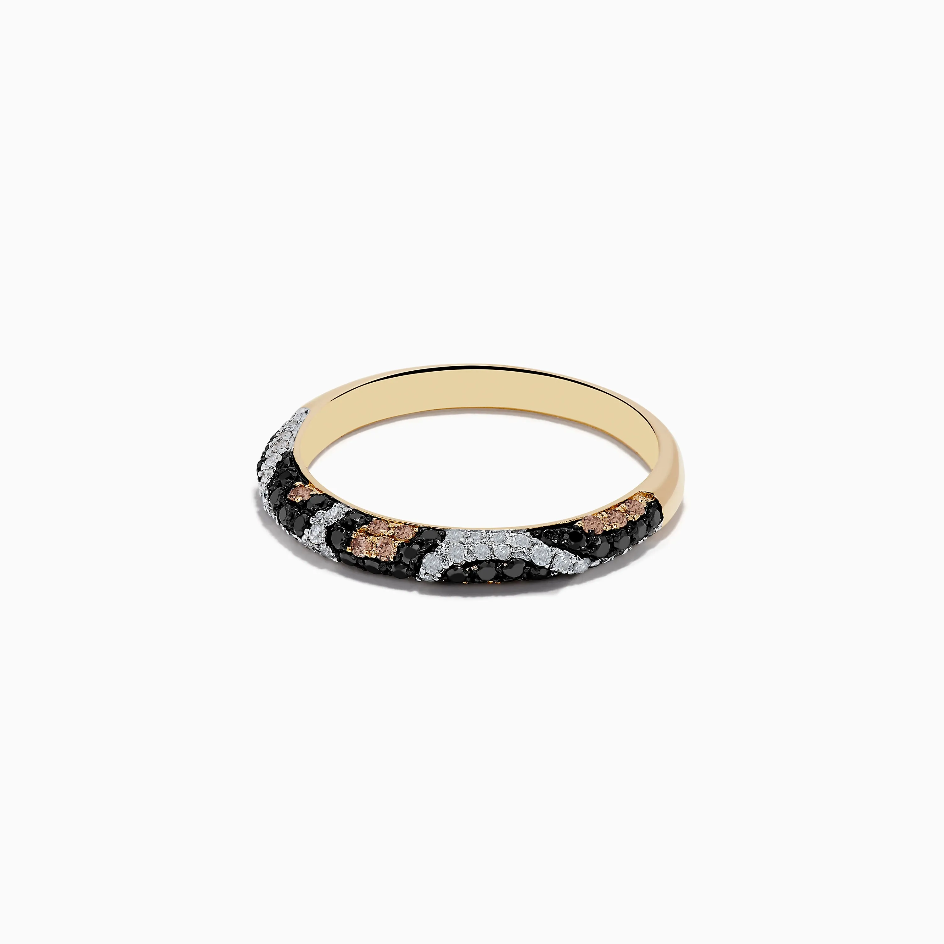 Signature 14K Yellow Gold Black, Espresso, and White Diamond Ring sold by Effy product image thumbnail 2