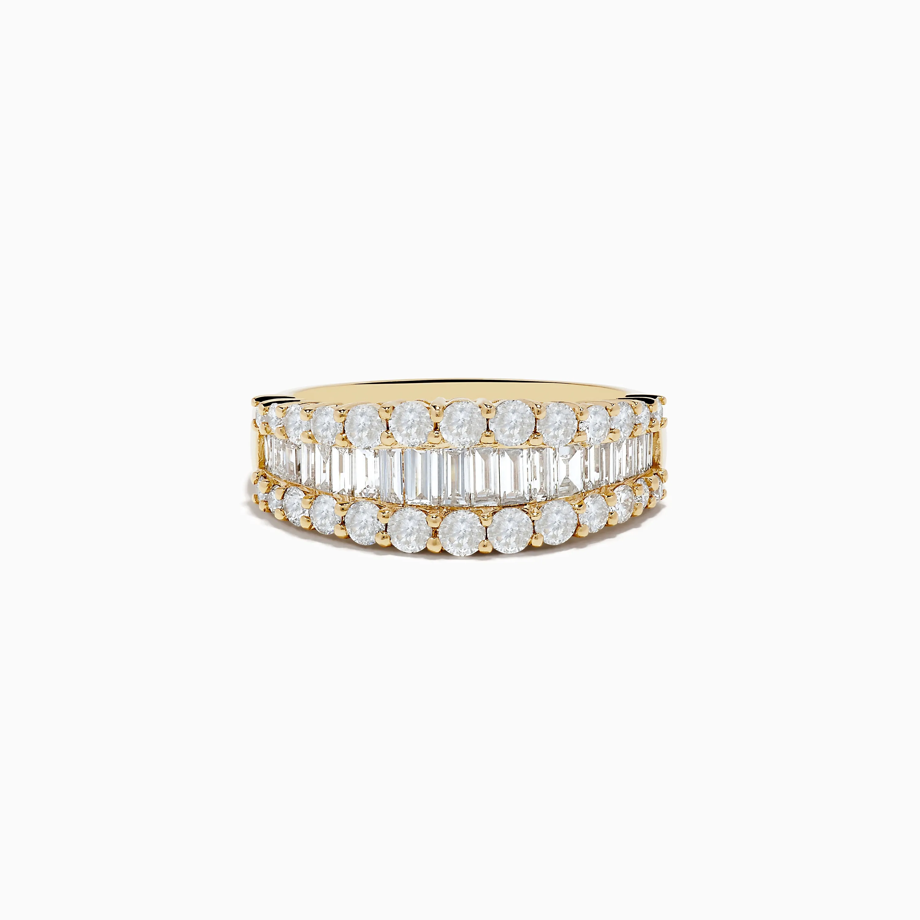 D'oro 14K Yellow Gold Diamond Band Ring 1.55 TCW sold by Effy