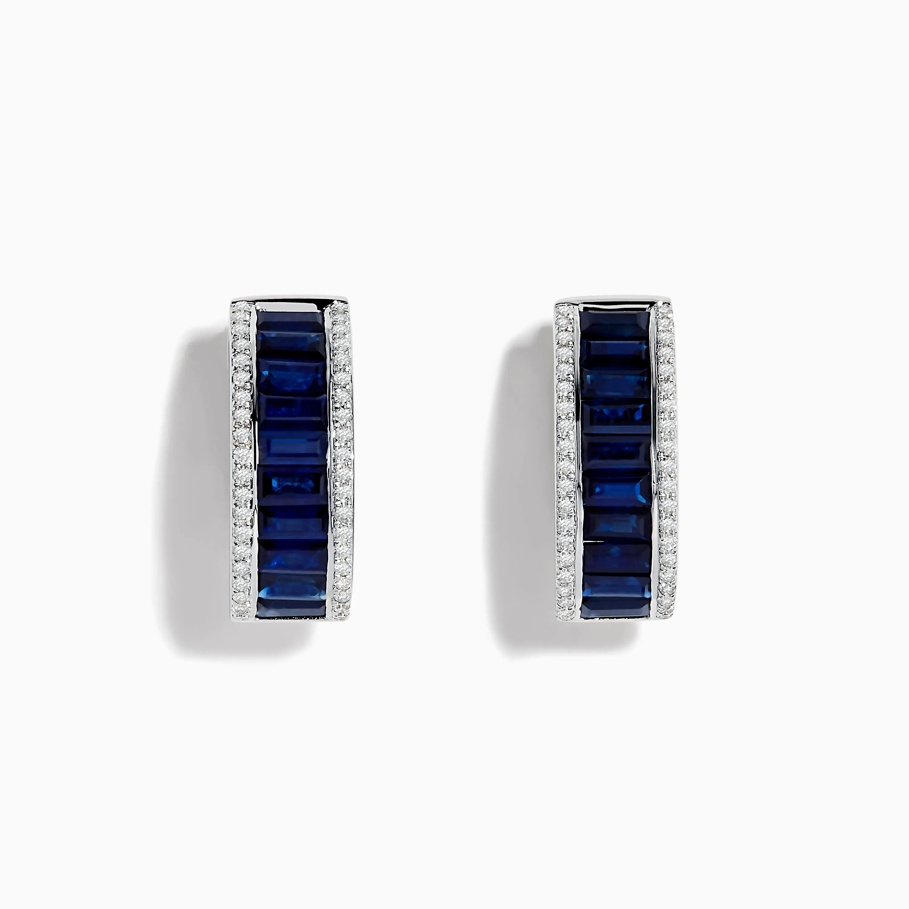 Royale Bleu 14K White Gold Blue Sapphire and Diamond Earrings sold by Effy