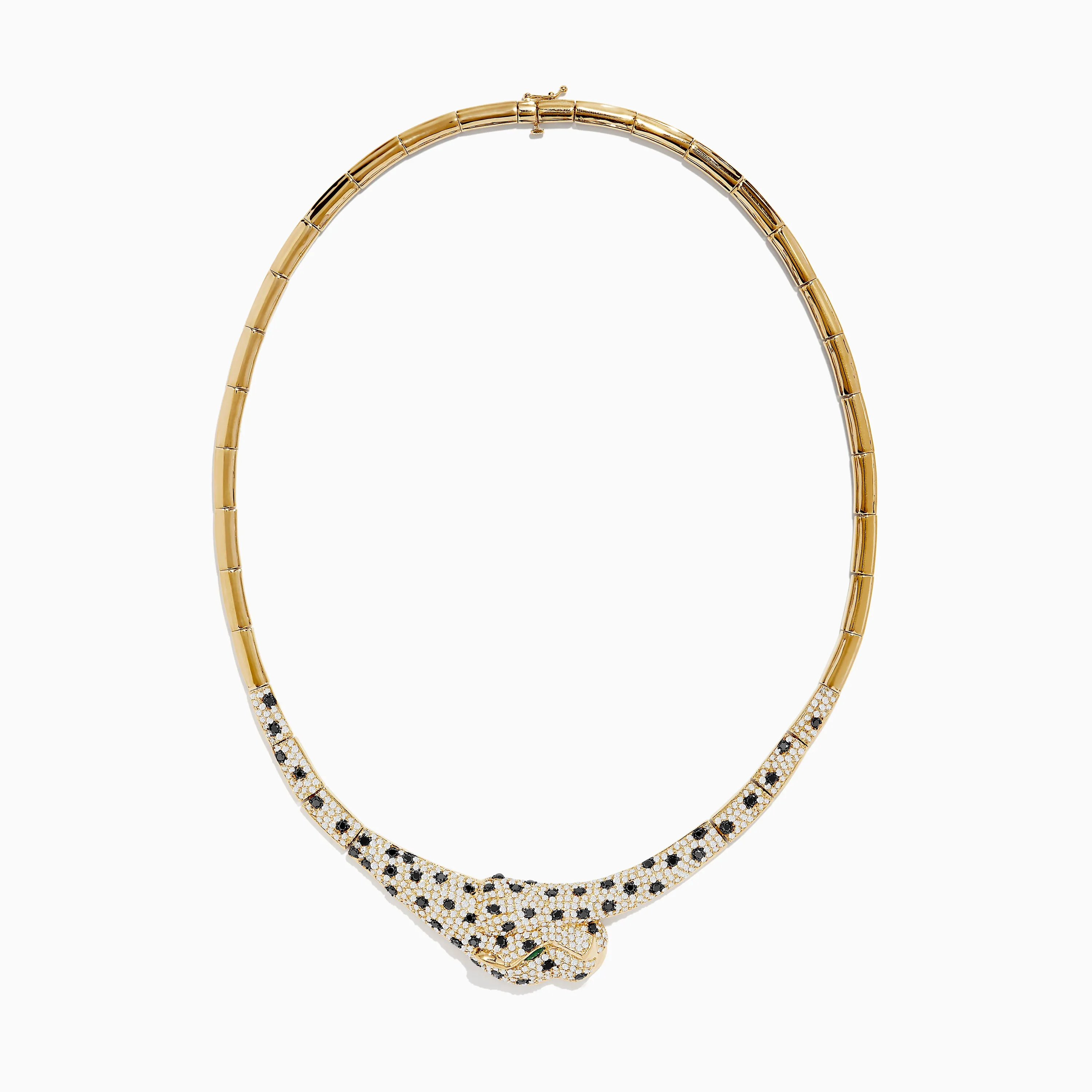 Signature 14K Yellow Gold Emerald, Black and White Diamond Necklace sold by Effy product image thumbnail 2