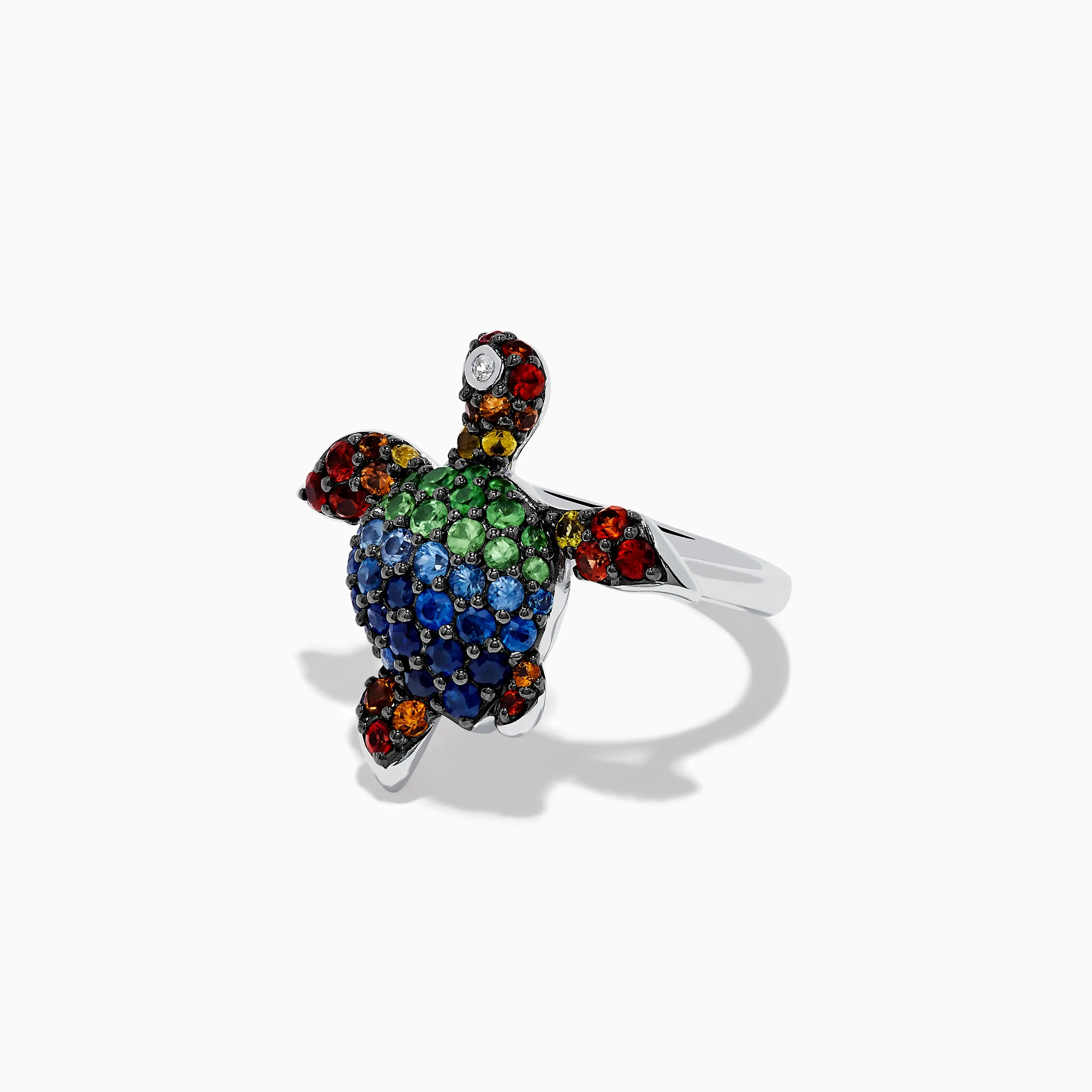 925 Seaside Sterling Silver Mutli Sapphires Turtle Ring sold by Effy product image thumbnail 2
