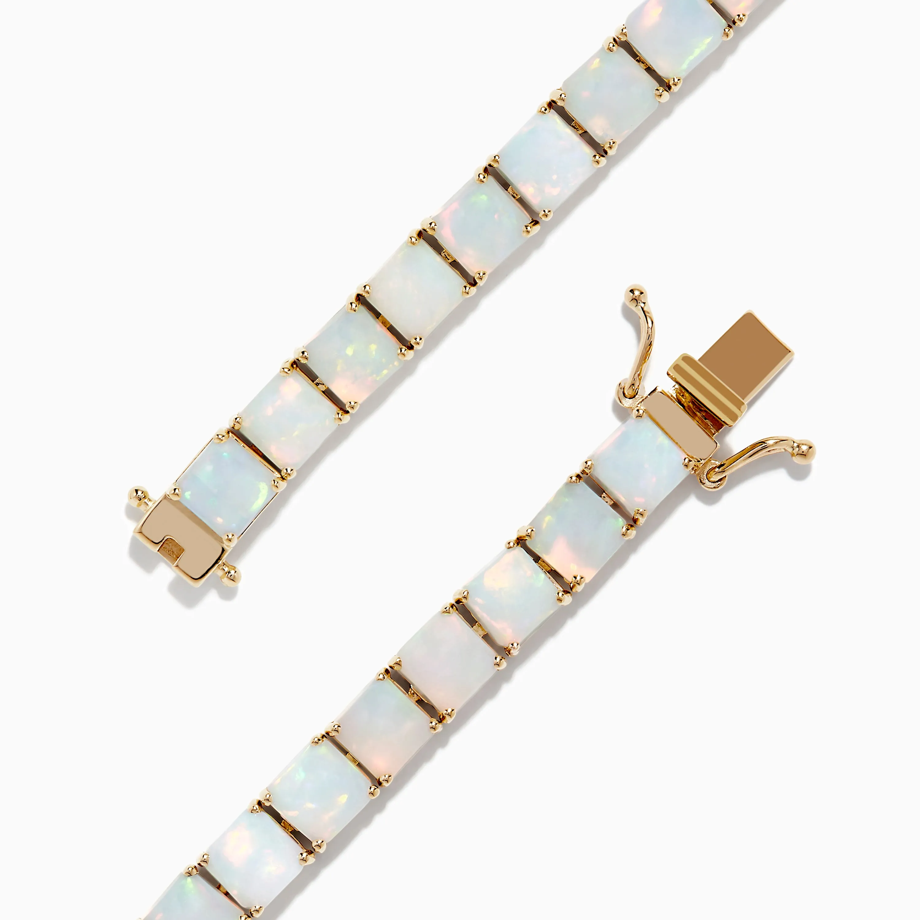 Aurora 14K Yellow Gold Opal Tennis Bracelet 17.40 TCW sold by Effy product image thumbnail 2