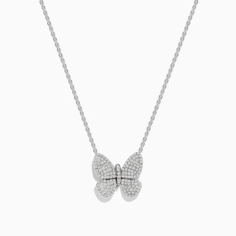 925 Sterling Silver Butterfly Necklace sold by Effy