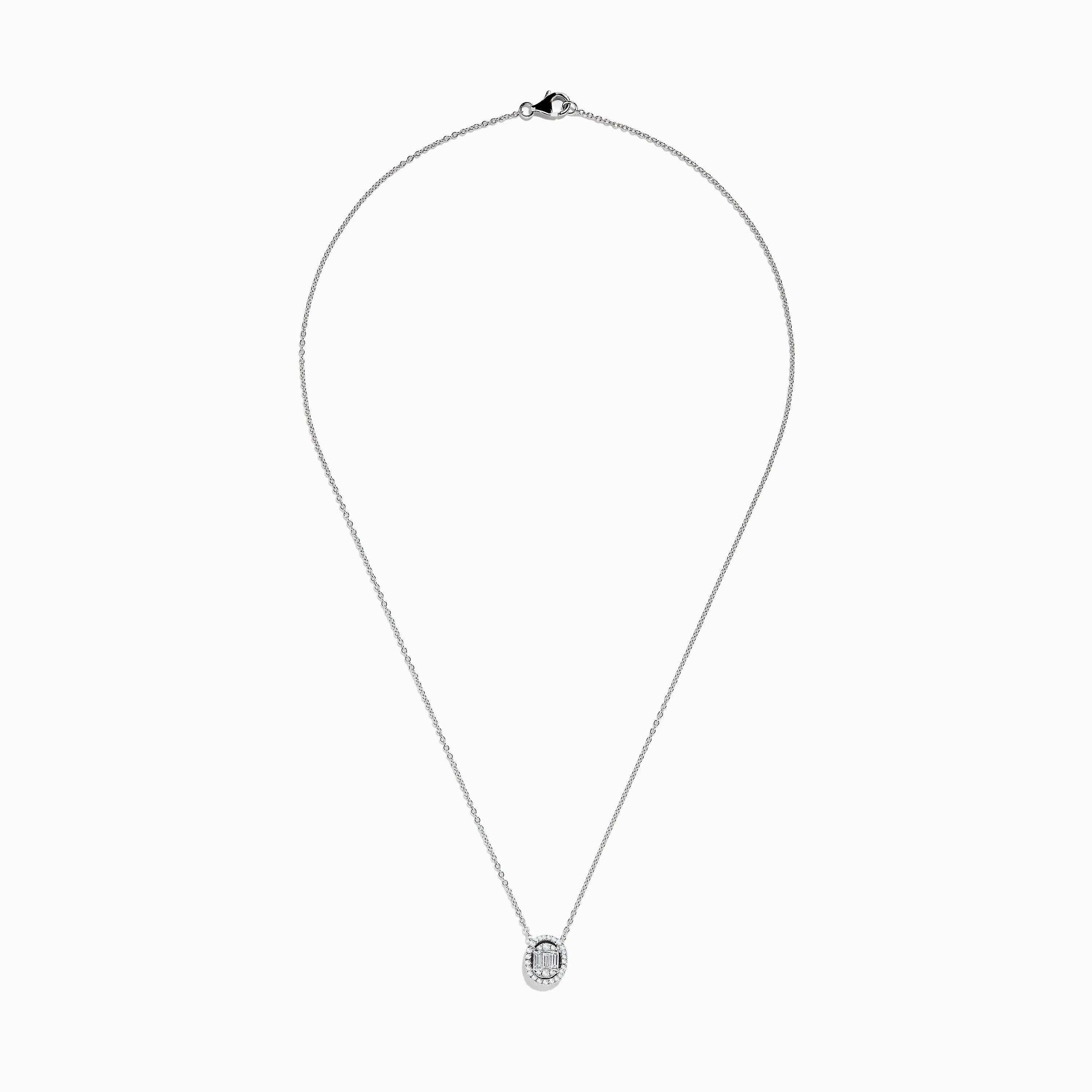 Classique 14k White Gold Diamond Necklace sold by Effy product image thumbnail 2