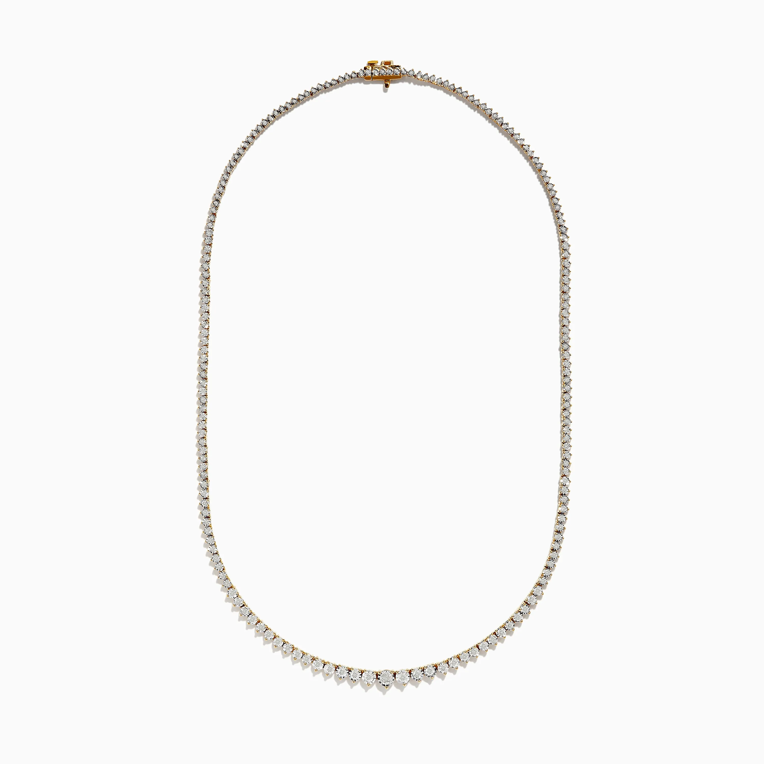 Duo 14K Two-Tone Gold Diamond Tennis Necklace 2.94 TCW sold by Effy product image thumbnail 2