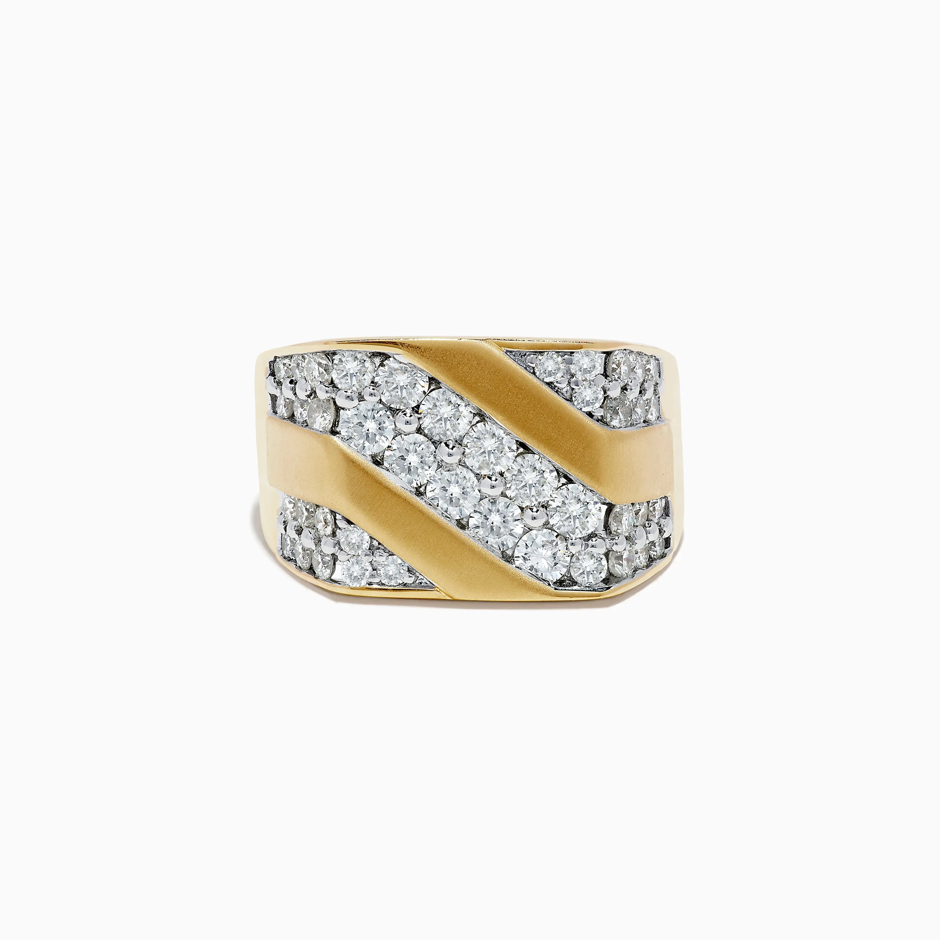 Men's 14K Yellow Gold Diamond Ring sold by Effy