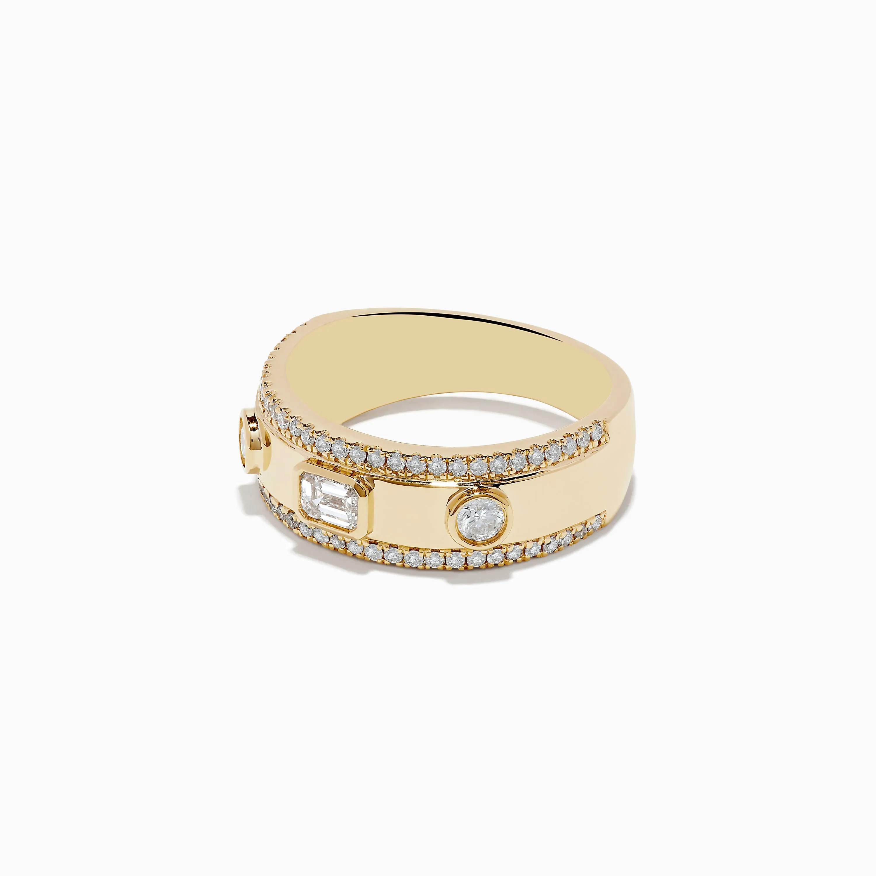 D'Oro 14K Yellow Gold Bezel Set Diamond Band 0.67 TCW sold by Effy product image thumbnail 2