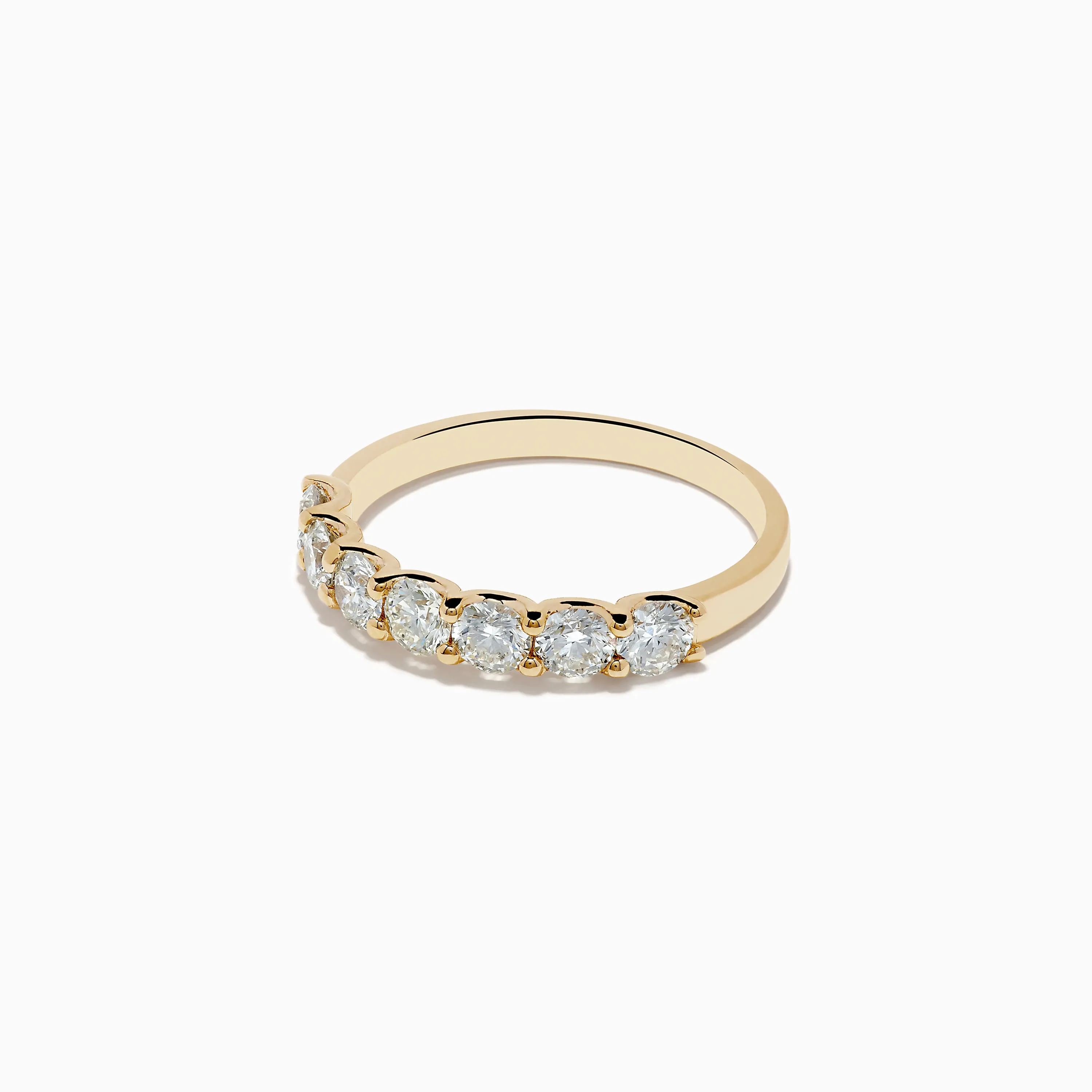 D'Oro 14K Yellow Gold Round Brilliant Diamond Band 1.03 TCW sold by Effy product image thumbnail 2