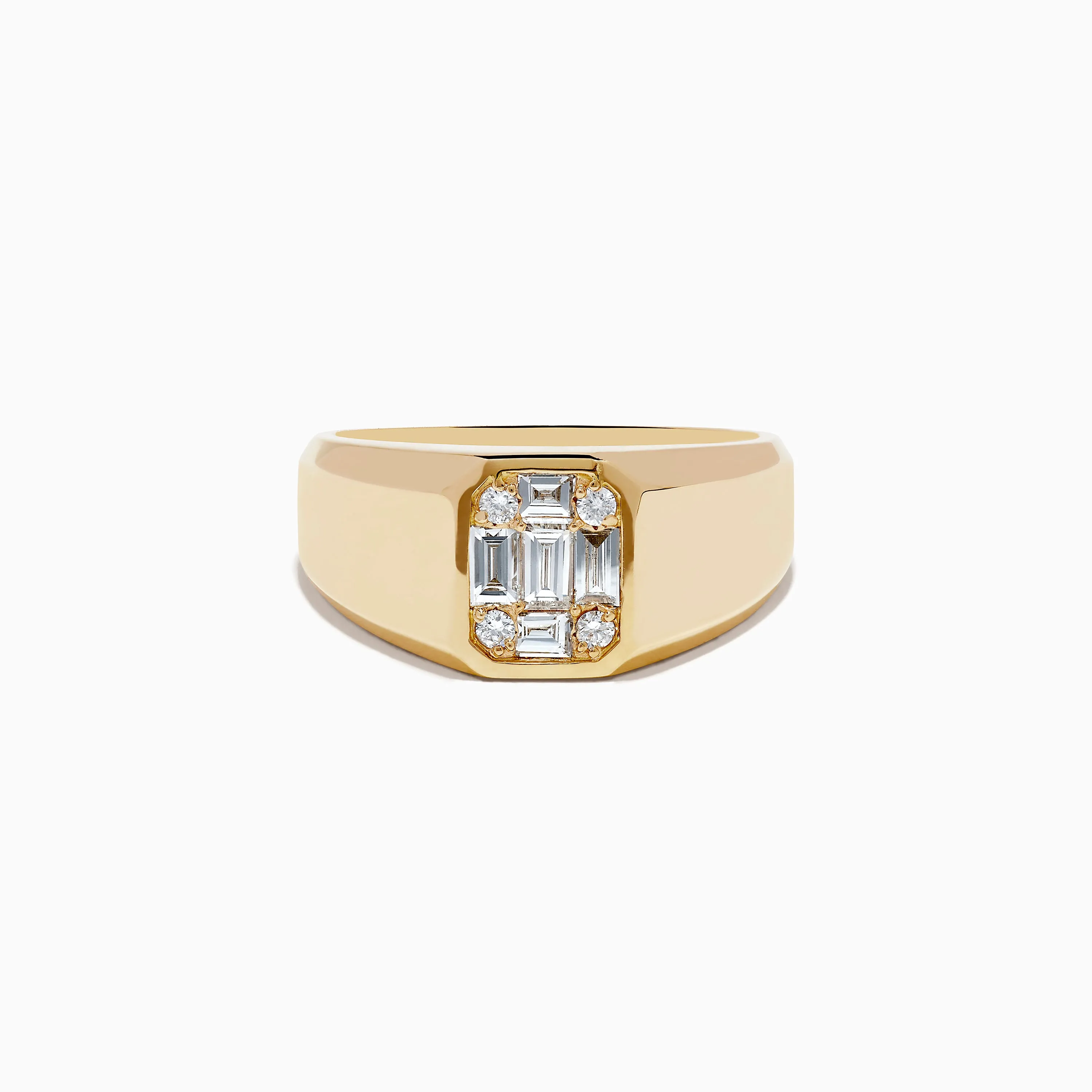 Men's 14K Yellow Gold Diamond Ring sold by Effy