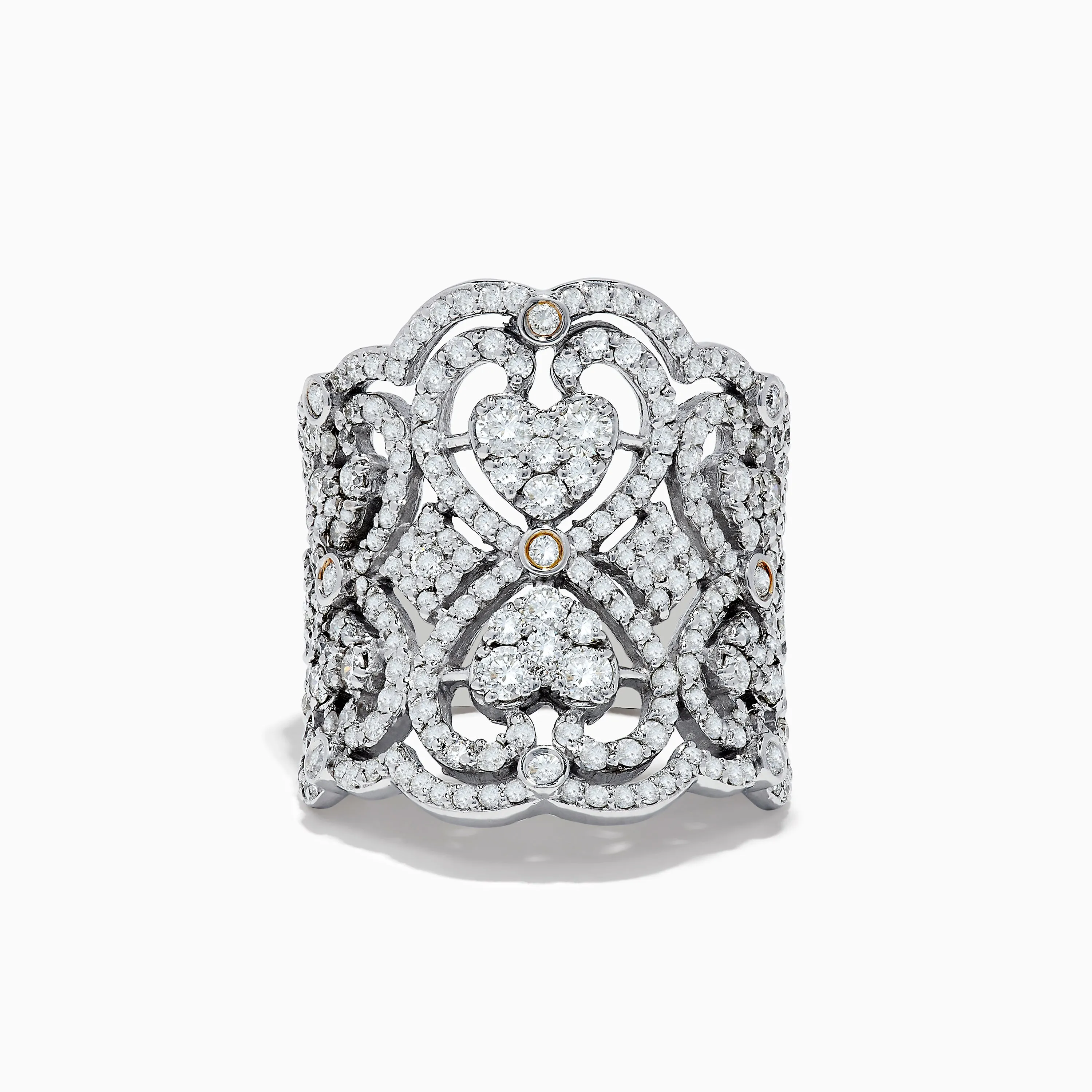 Pave Classica 14k White Gold Diamond Ring sold by Effy