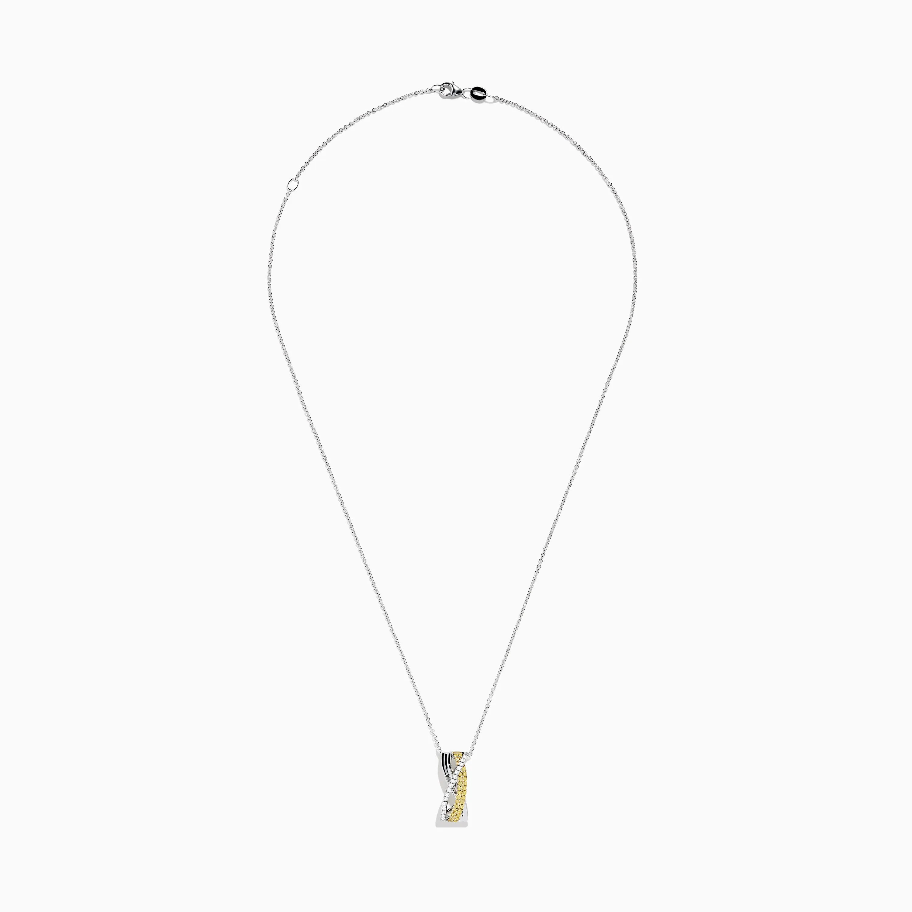 Canare 14K Two-Tone Gold Yellow and White Diamond Pendant sold by Effy product image thumbnail 2