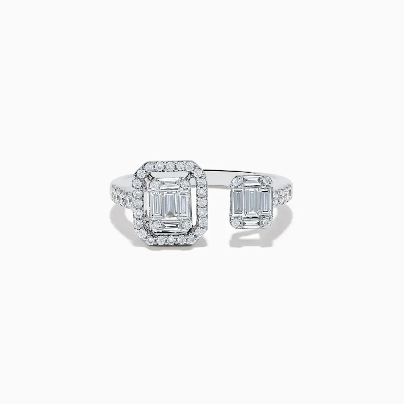 Classique 14K White Gold Diamond Ring 0.59 TCW sold by Effy