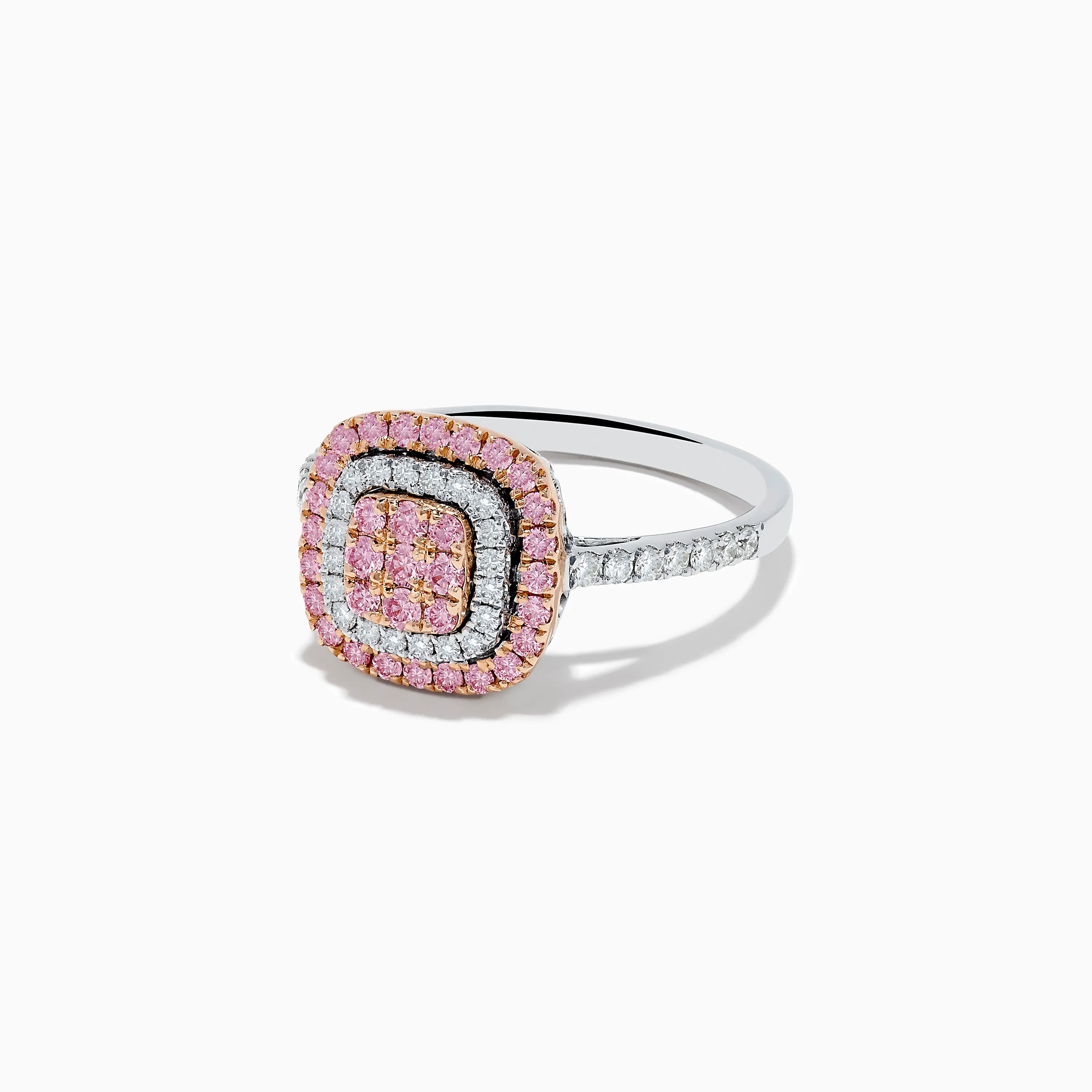 14K Two-Tone Pink and White Diamond Ring sold by Effy product image thumbnail 2