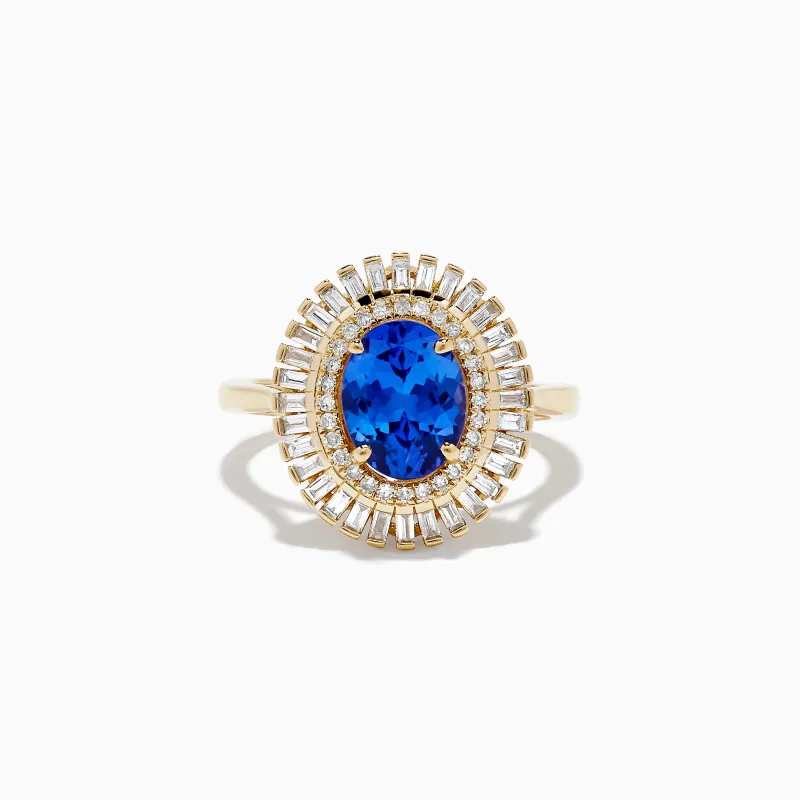 Nahla Siri 14K Yellow Gold Tanzanite and Diamond Ring sold by Effy