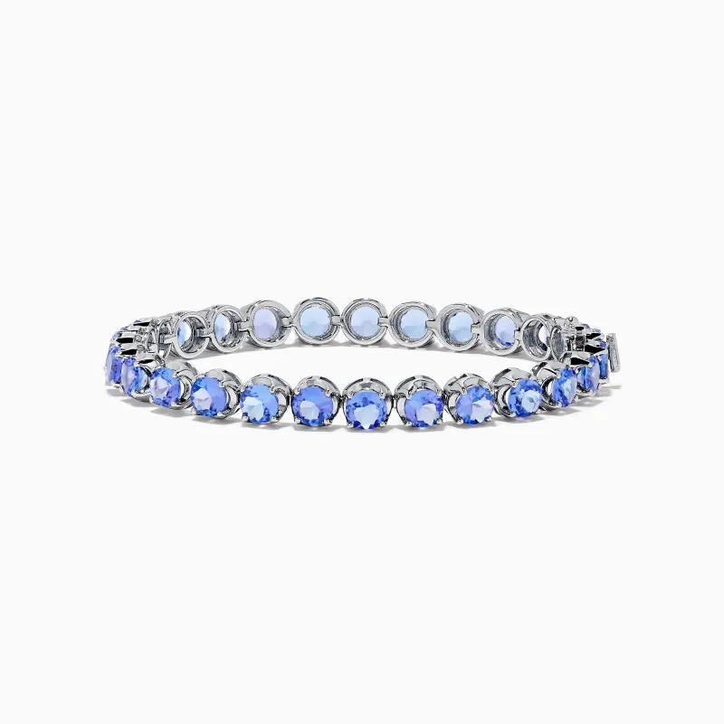 Nahla Siri Sterling Silver Tanzanite Tennis Bracelet sold by Effy