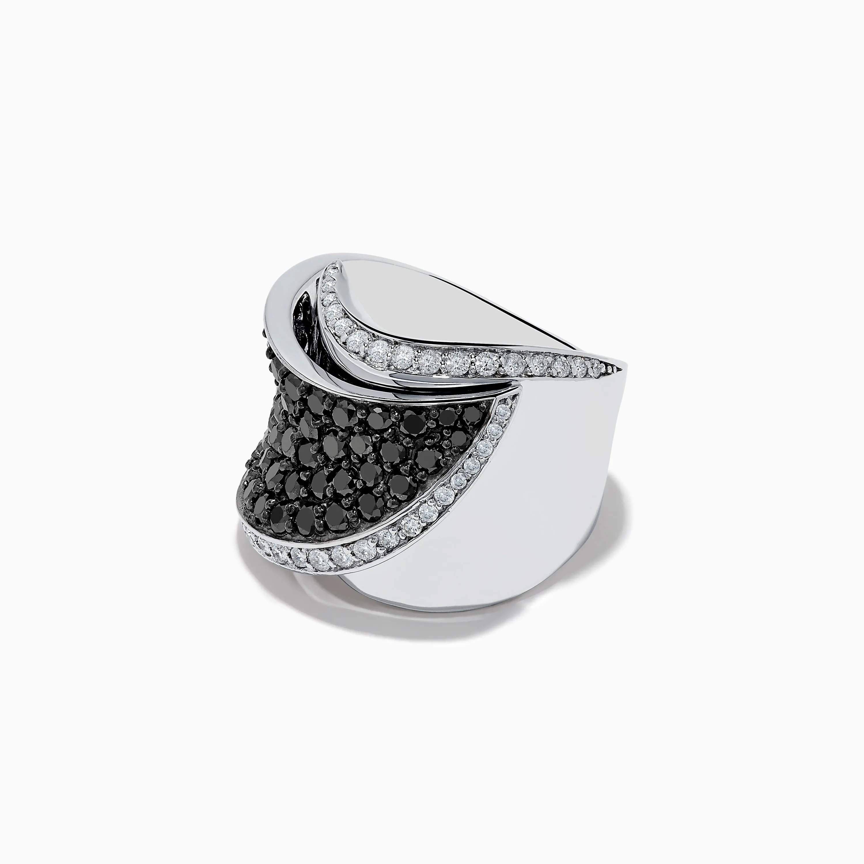 14K White Gold Black and White Diamond Ring sold by Effy product image thumbnail 2